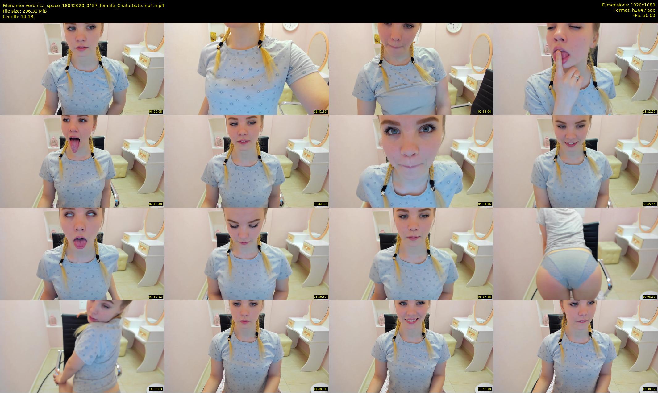 veronica_space — 15 minute Chaturbate female cam show recording, 1080p, Apr 18, 2020