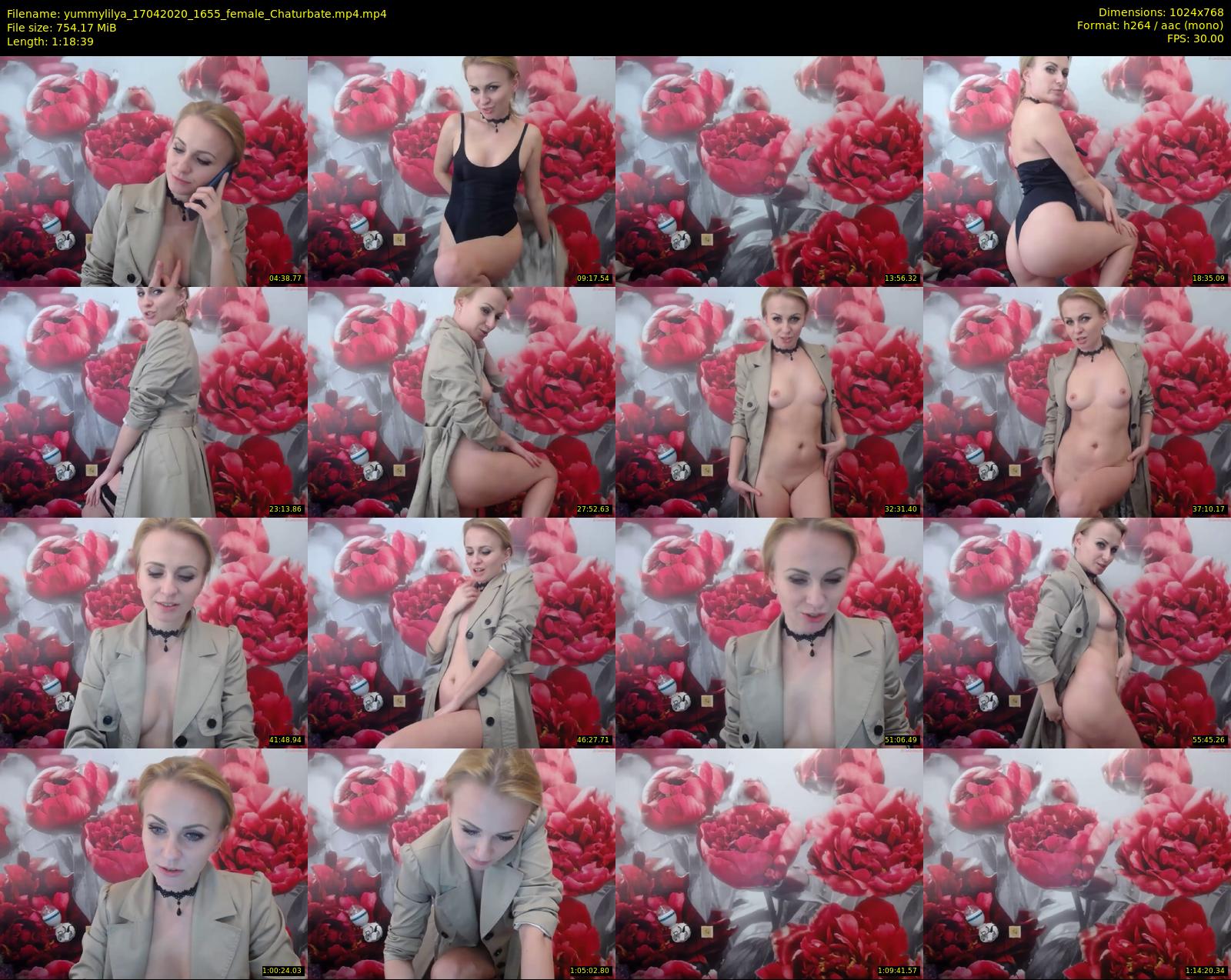 yummylilya — 79 minute Chaturbate female cam show recording, 720p, Apr 17, 2020