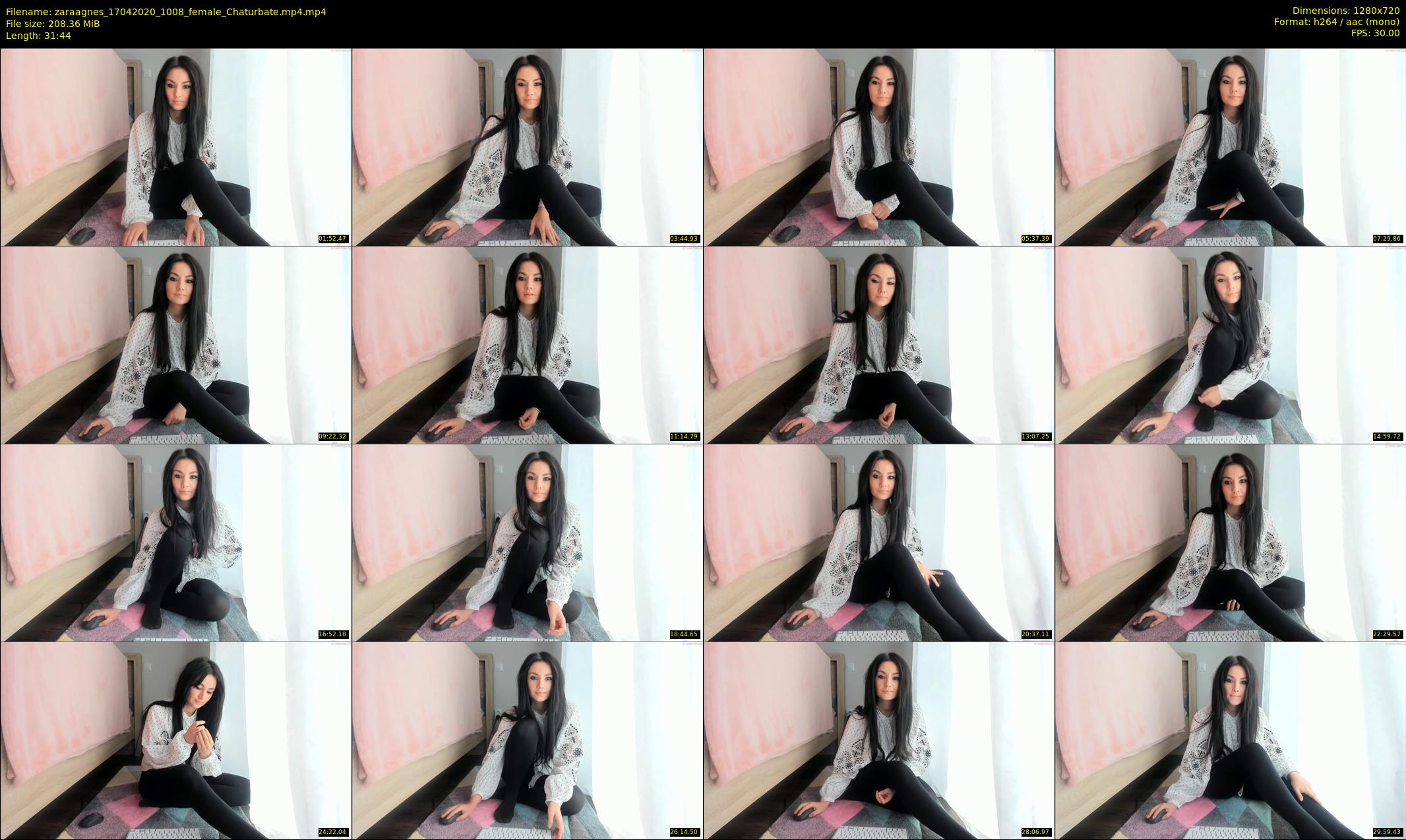 zaraagnes — 32 minute Chaturbate female cam show recording, 720p, Apr 17, 2020