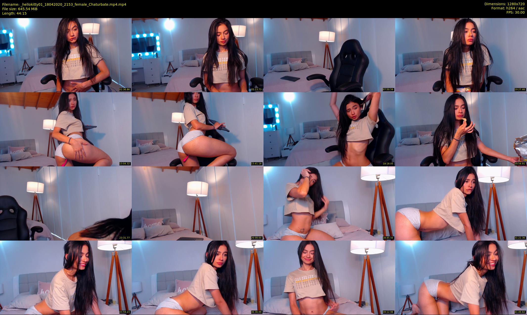 _hellokitty01 — 45 minute Chaturbate female cam show recording, 720p, Apr 18, 2020
