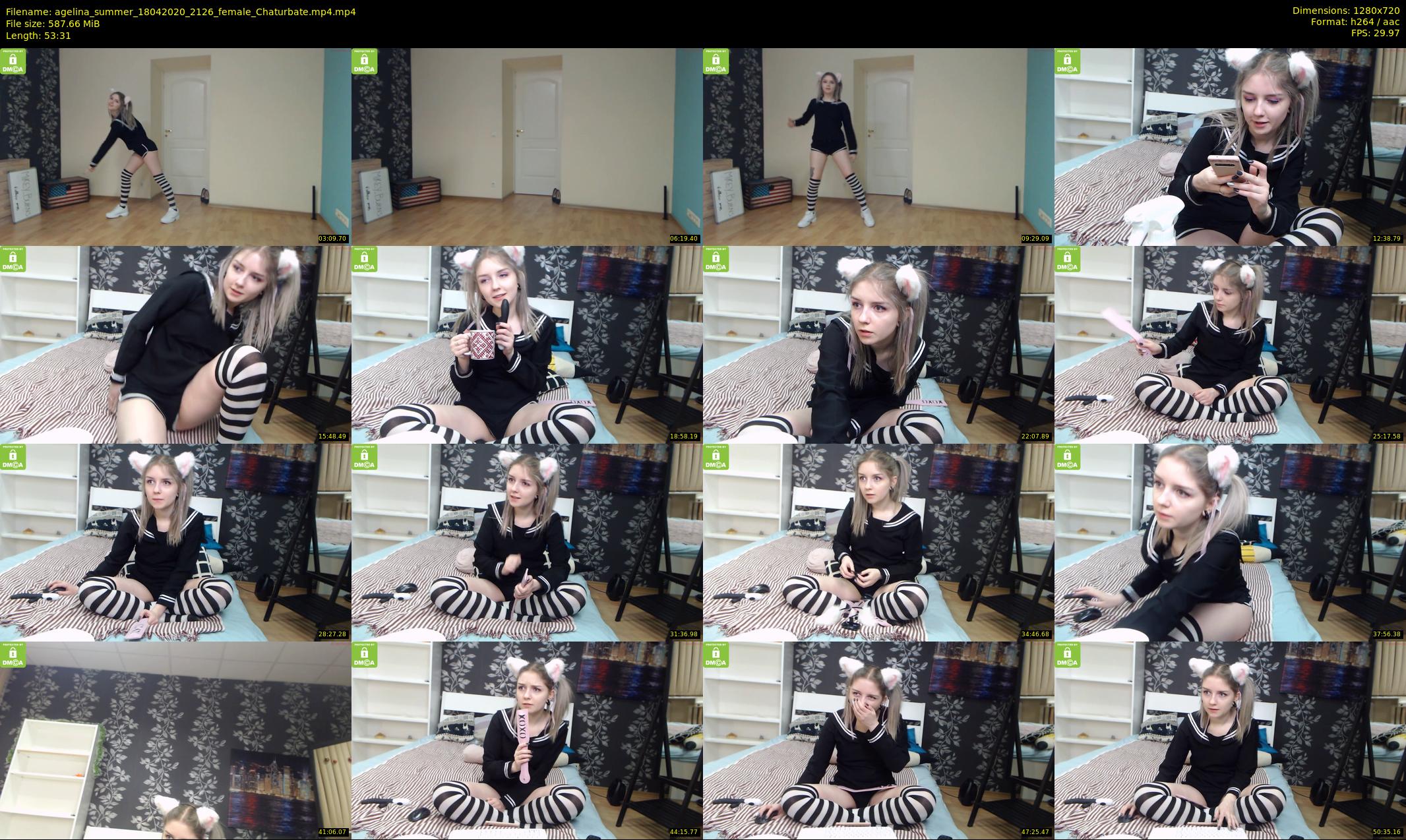 agelina_summer — 54 minute Chaturbate female cam show recording, 720p, Apr 18, 2020