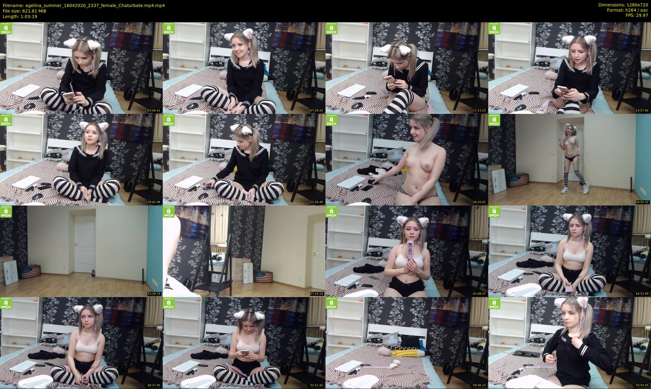 agelina_summer — 64 minute Chaturbate female cam show recording, 720p, Apr 18, 2020