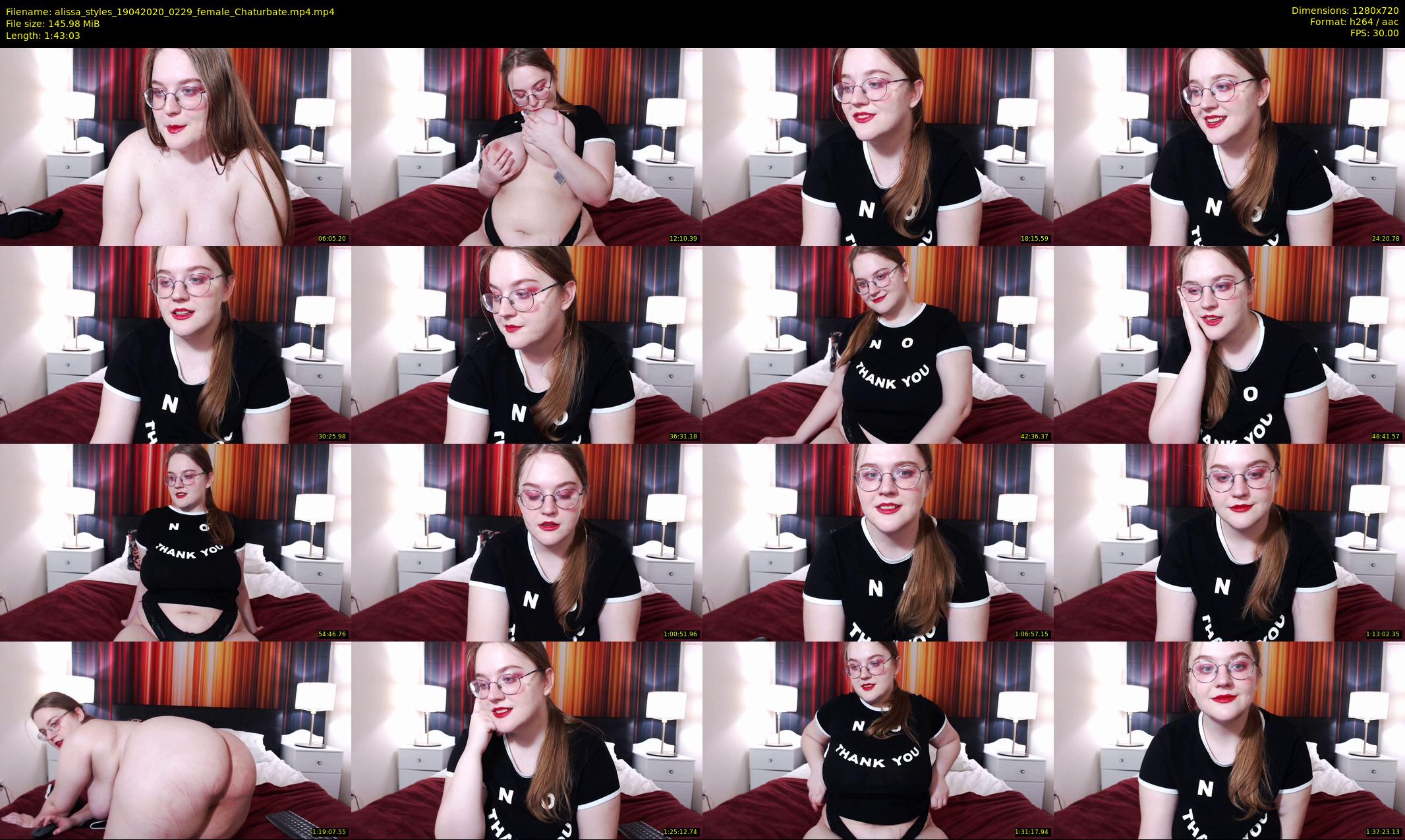 alissa_styles — 104 minute Chaturbate female cam show recording, 720p, Apr 19, 2020