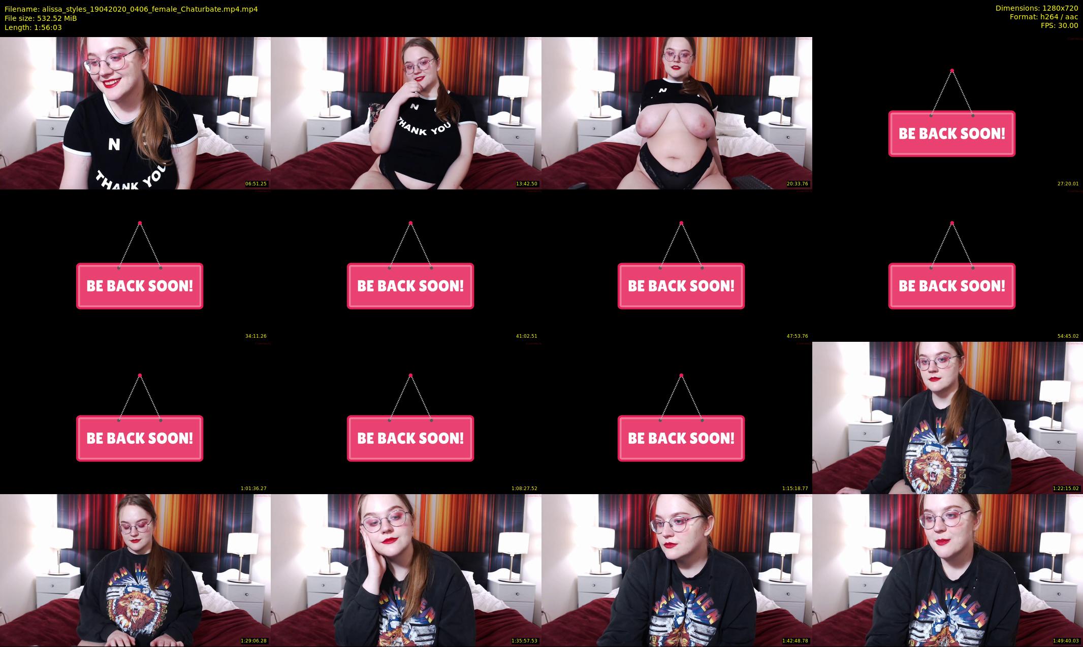 alissa_styles — 117 minute Chaturbate female cam show recording, 720p, Apr 19, 2020