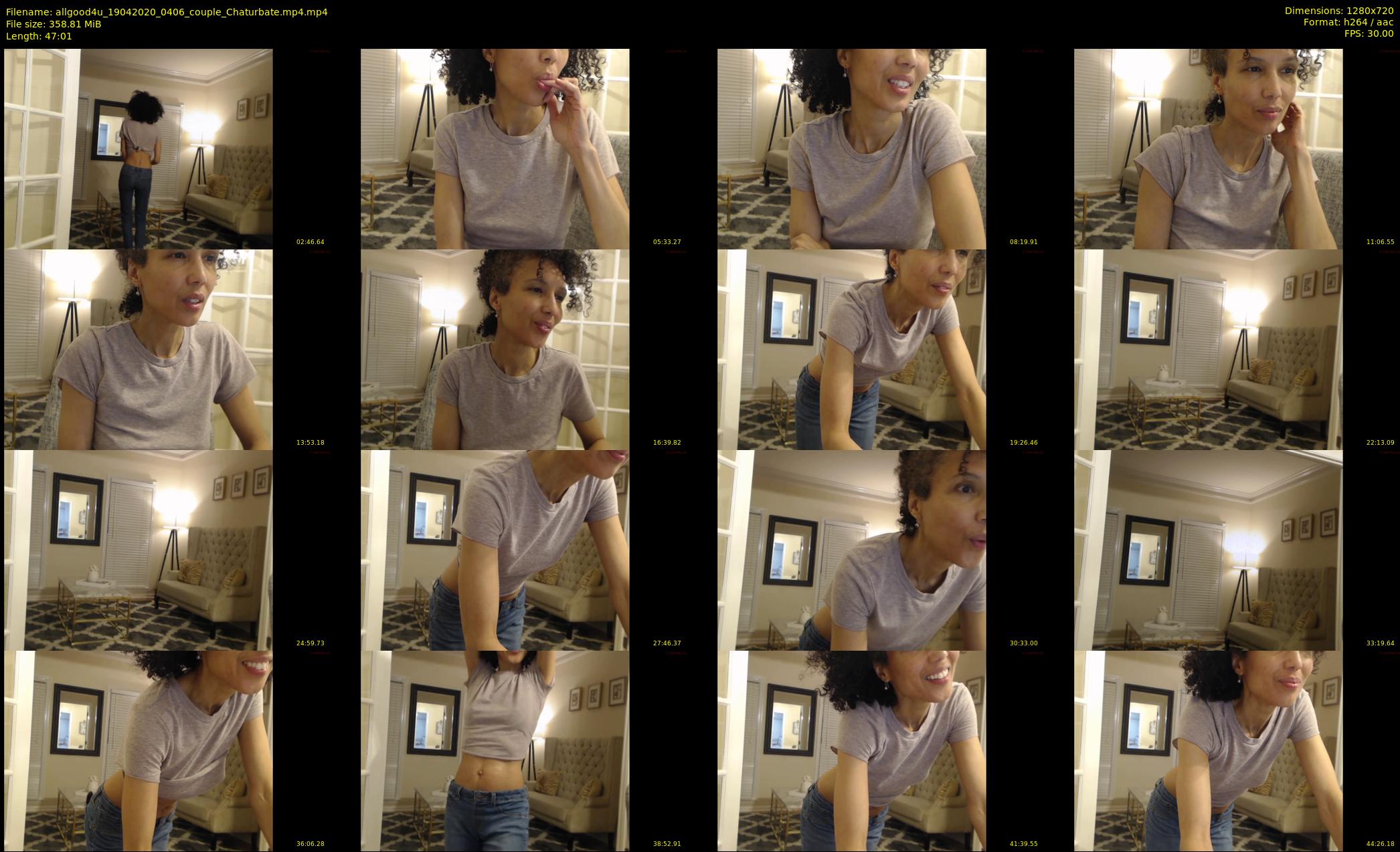 allgood4u — 48 minute Chaturbate couple cam show recording, 720p, Apr 19, 2020