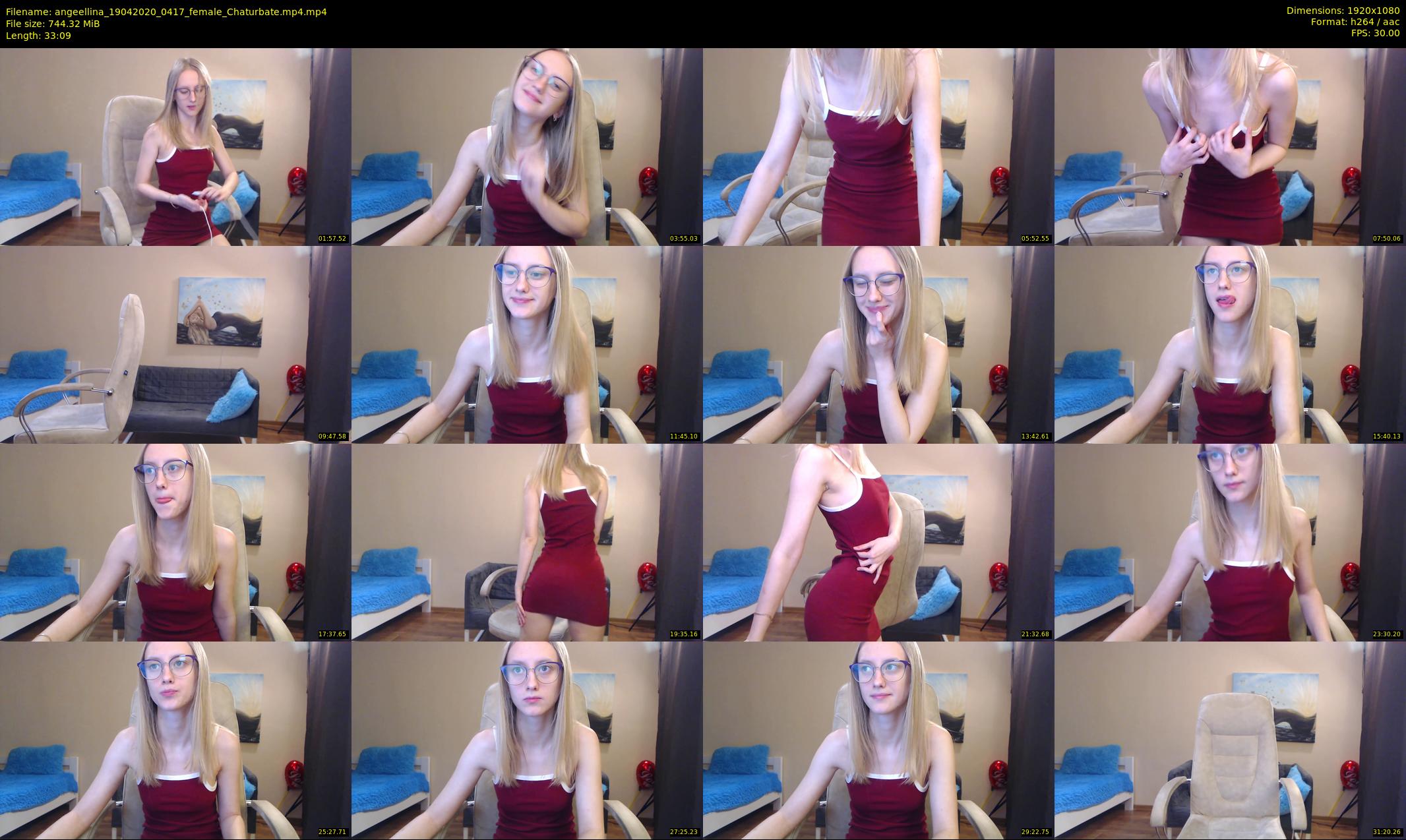angeellina — 34 minute Chaturbate female cam show recording, 1080p, Apr 19, 2020