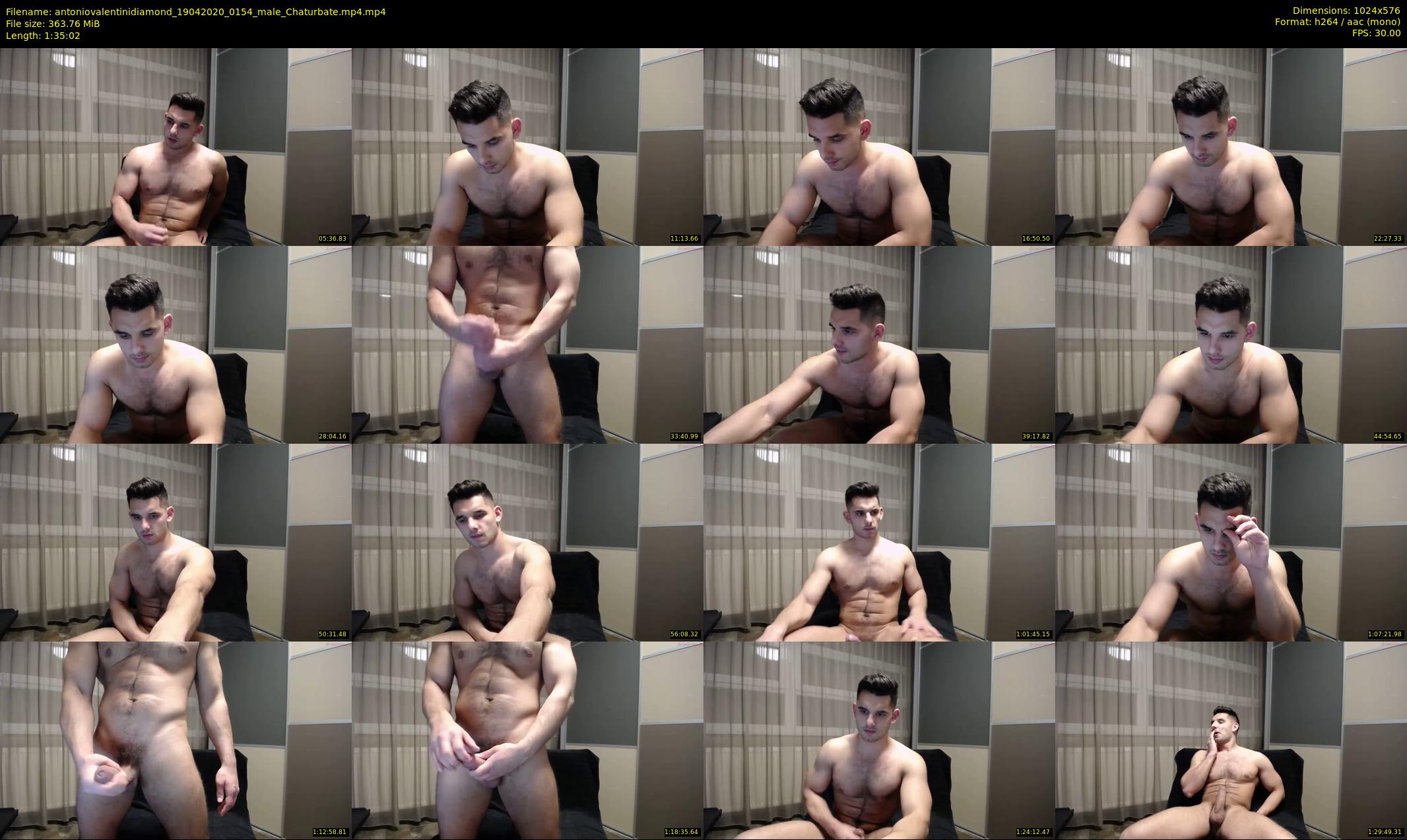 antoniovalentinidiamond — 96 minute Chaturbate male cam show recording, 480p, Apr 19, 2020