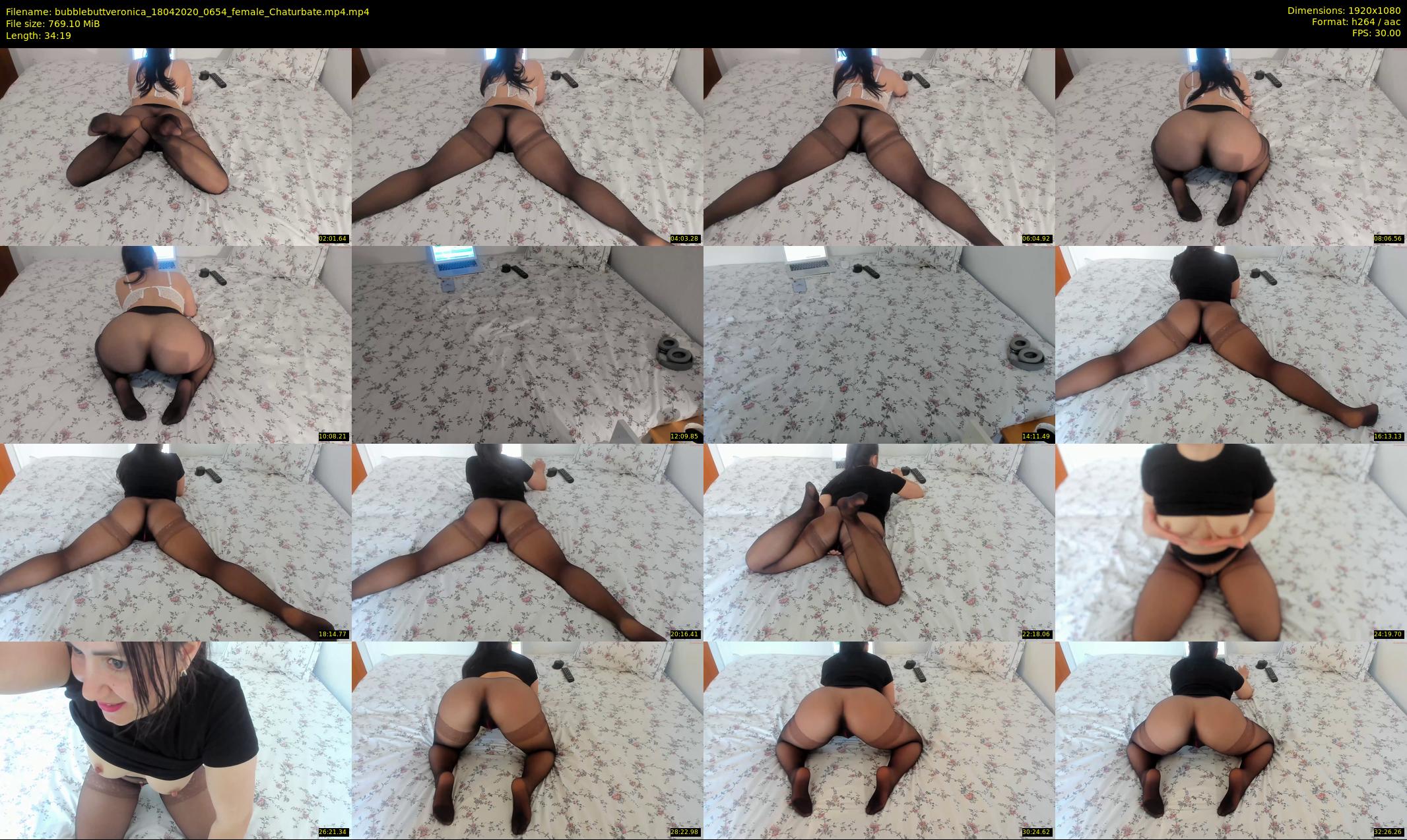 bubblebuttveronica — 35 minute Chaturbate female cam show recording, 1080p, Apr 18, 2020