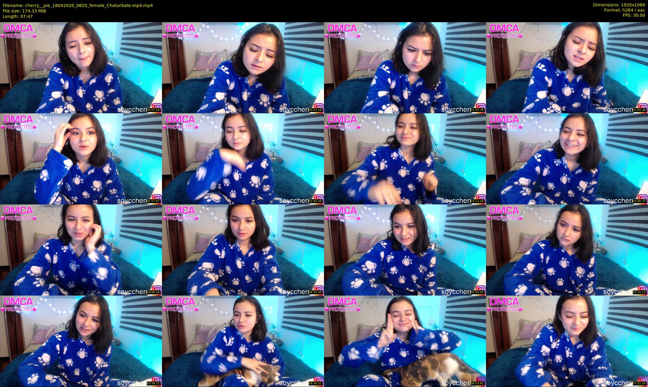 cherry__pie — 8 minute Chaturbate female cam show recording, 1080p, Apr 18, 2020