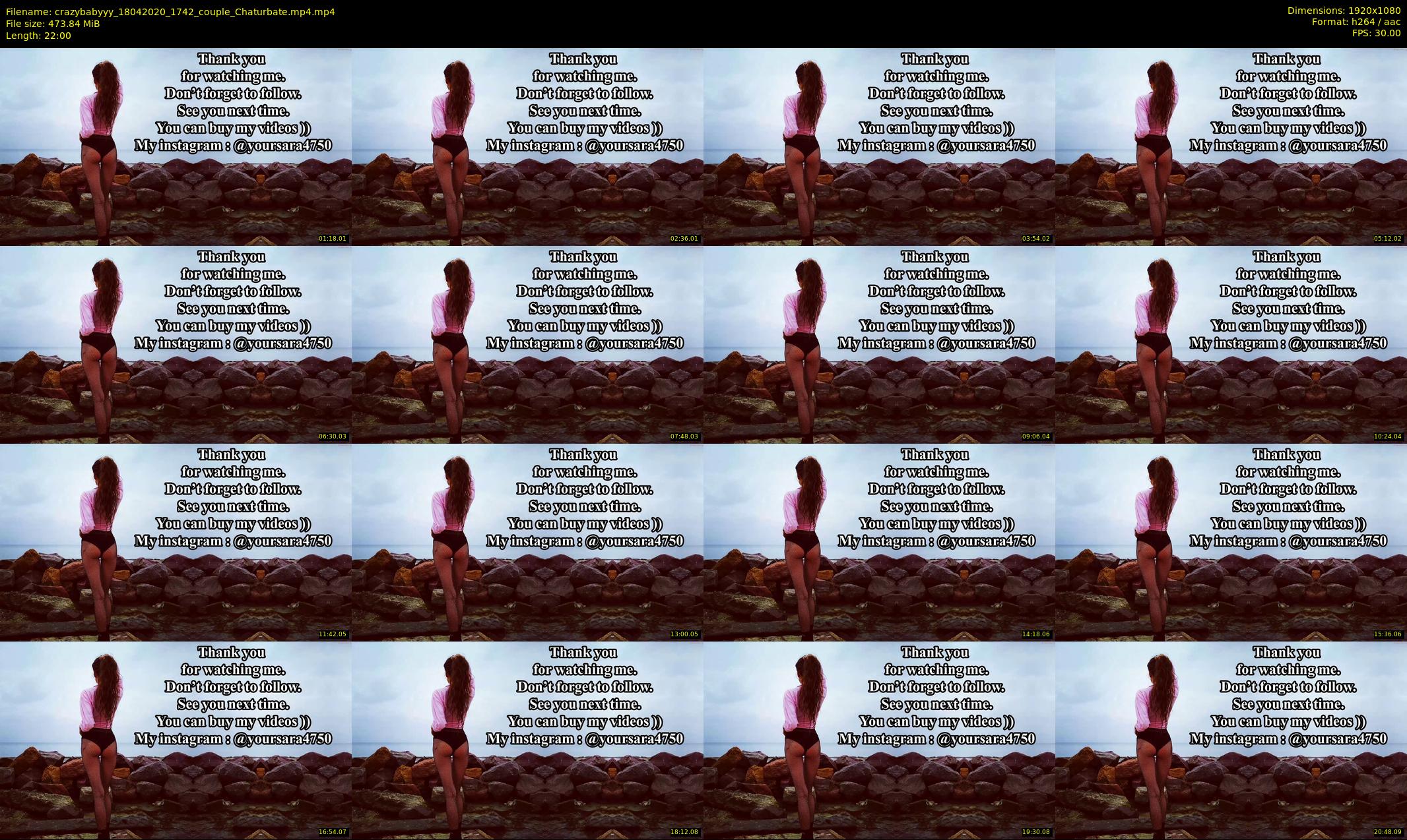 crazybabyyy — 22 minute Chaturbate couple cam show recording, 1080p, Apr 18, 2020