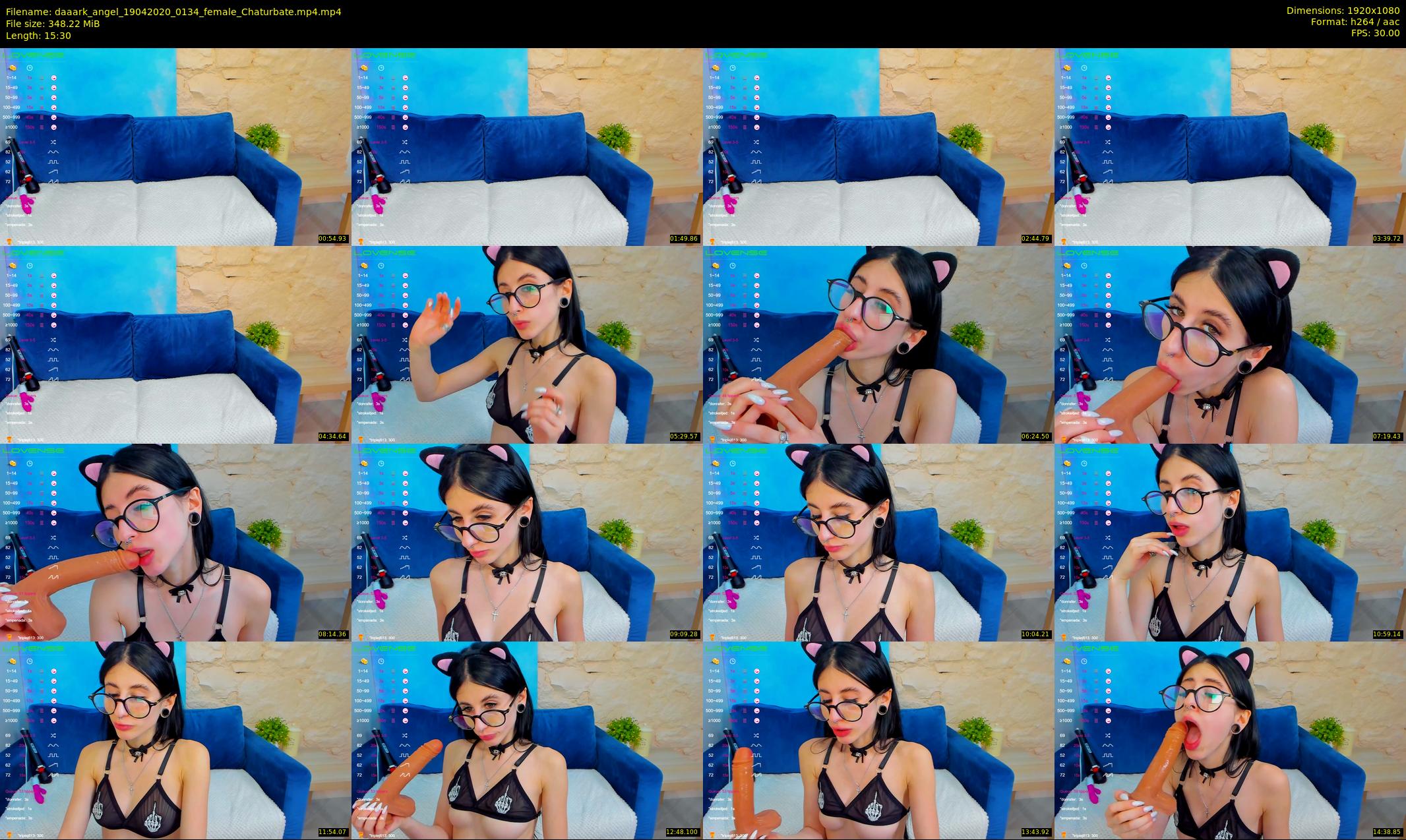 daaark_angel — 16 minute Chaturbate female cam show recording, 1080p, Apr 19, 2020