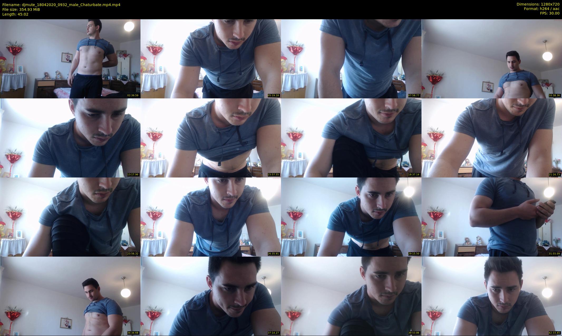 djmute — 46 minute Chaturbate male cam show recording, 720p, Apr 18, 2020