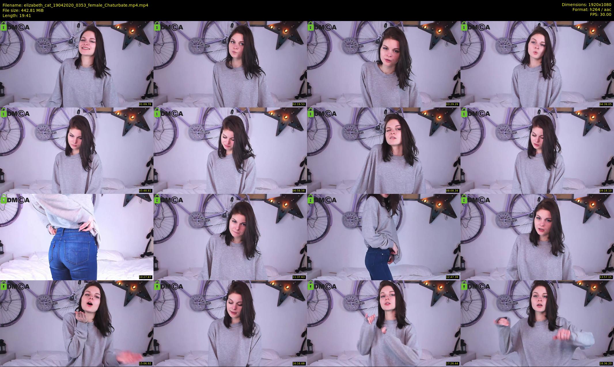 elizabeth_cat — 20 minute Chaturbate female cam show recording, 1080p, Apr 19, 2020