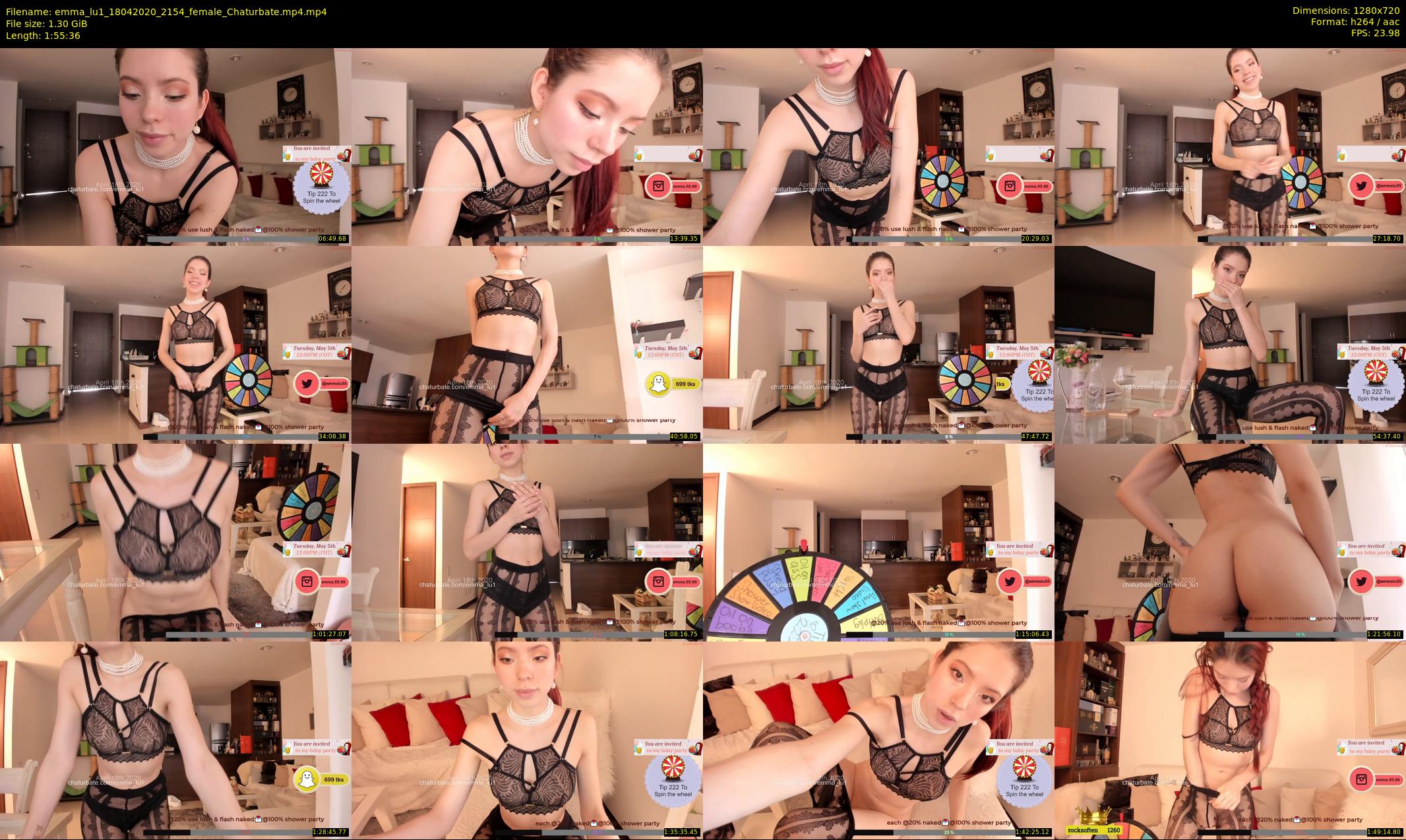 emma_lu1 — 116 minute Chaturbate female cam show recording, 720p, Apr 18, 2020