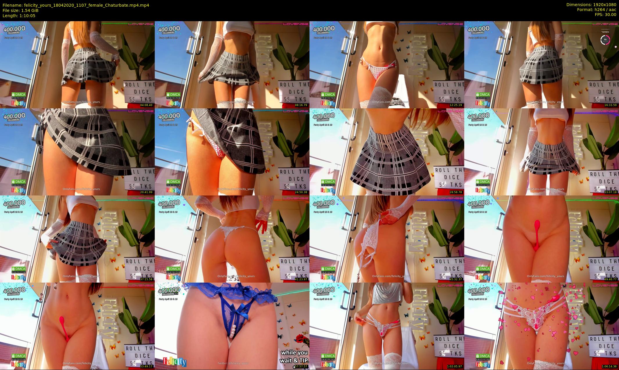 felicity_yours — 71 minute Chaturbate female cam show recording, 1080p, Apr 18, 2020