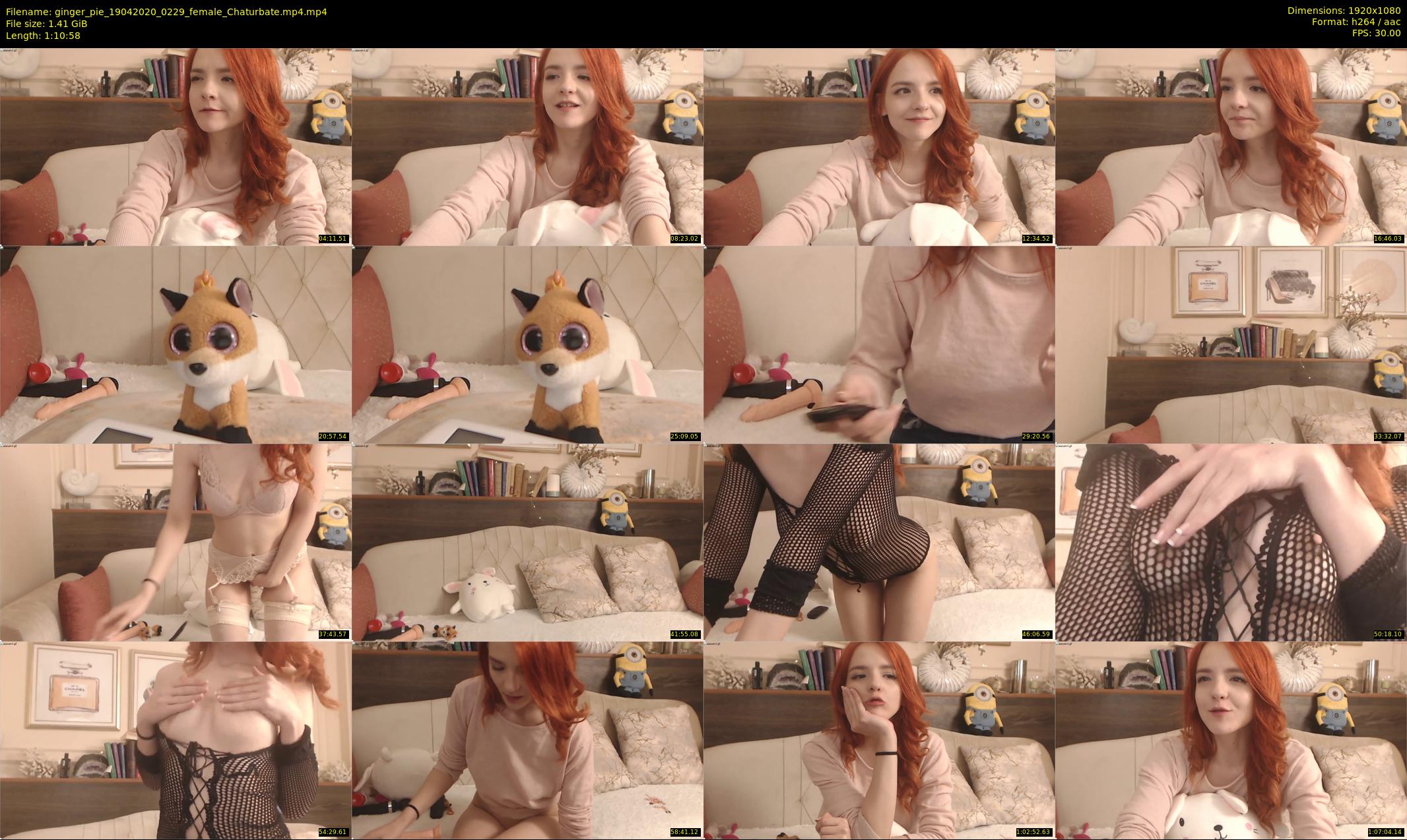 ginger_pie — 71 minute Chaturbate female cam show recording, 1080p, Apr 19, 2020