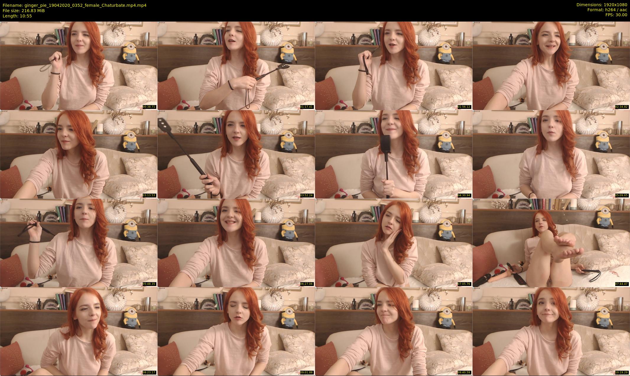 ginger_pie — 11 minute Chaturbate female cam show recording, 1080p, Apr 19, 2020