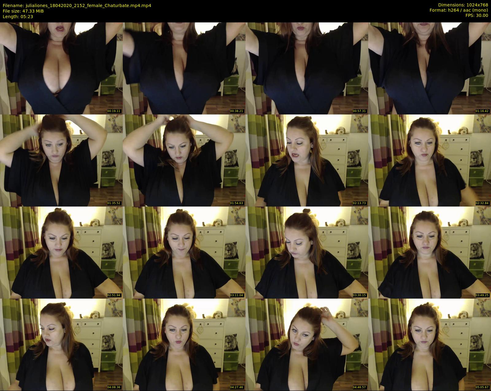julialiones — 6 minute Chaturbate female cam show recording, 720p, Apr 18, 2020