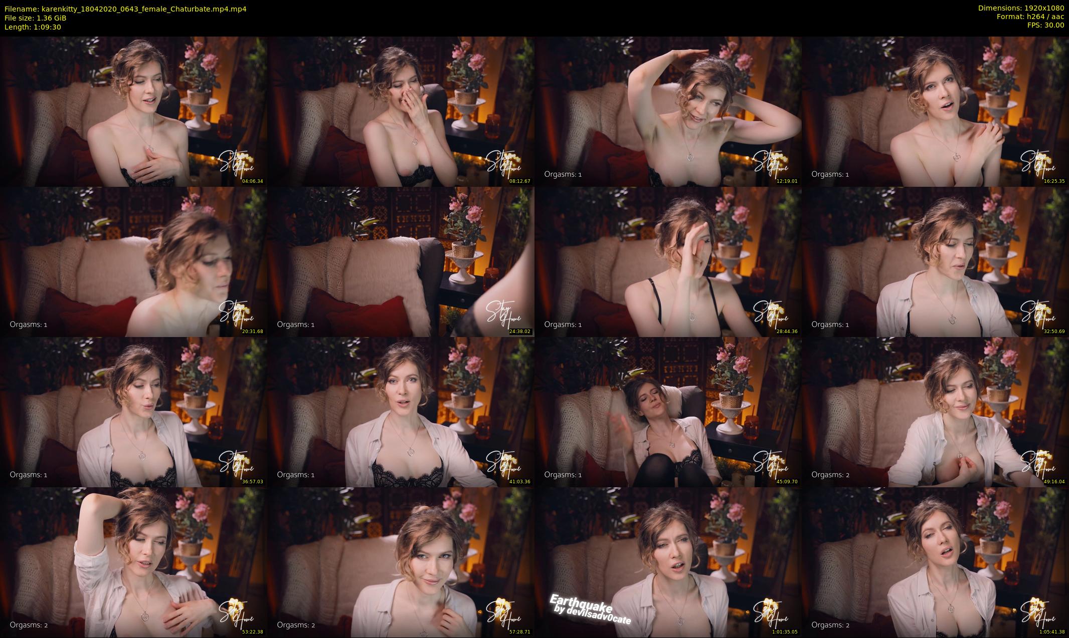 karenkitty — 70 minute Chaturbate female cam show recording, 1080p, Apr 18, 2020