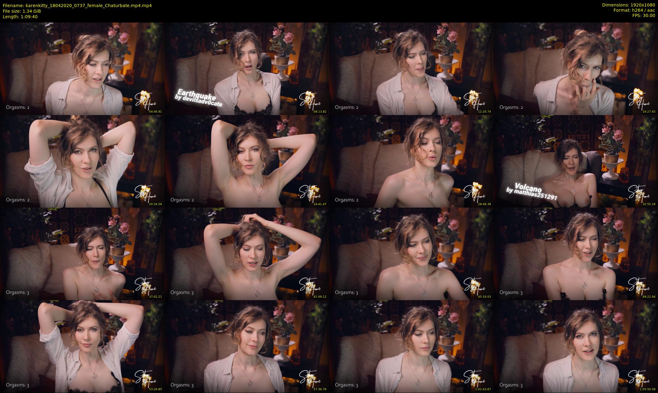 karenkitty — 70 minute Chaturbate female cam show recording, 1080p, Apr 18, 2020