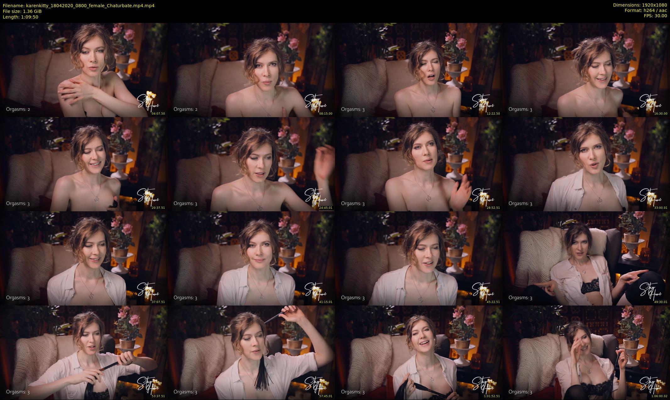 karenkitty — 70 minute Chaturbate female cam show recording, 1080p, Apr 18, 2020