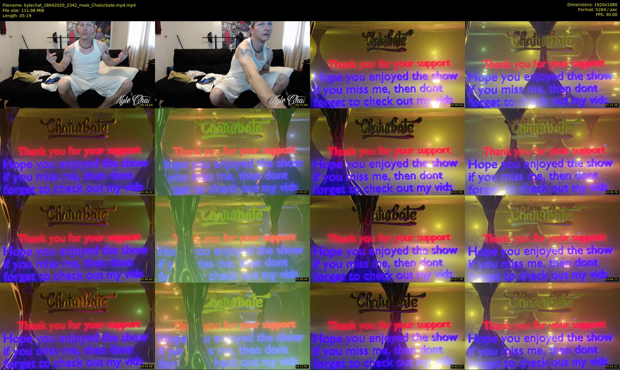 kylechat — 6 minute Chaturbate male cam show recording, 1080p, Apr 18, 2020