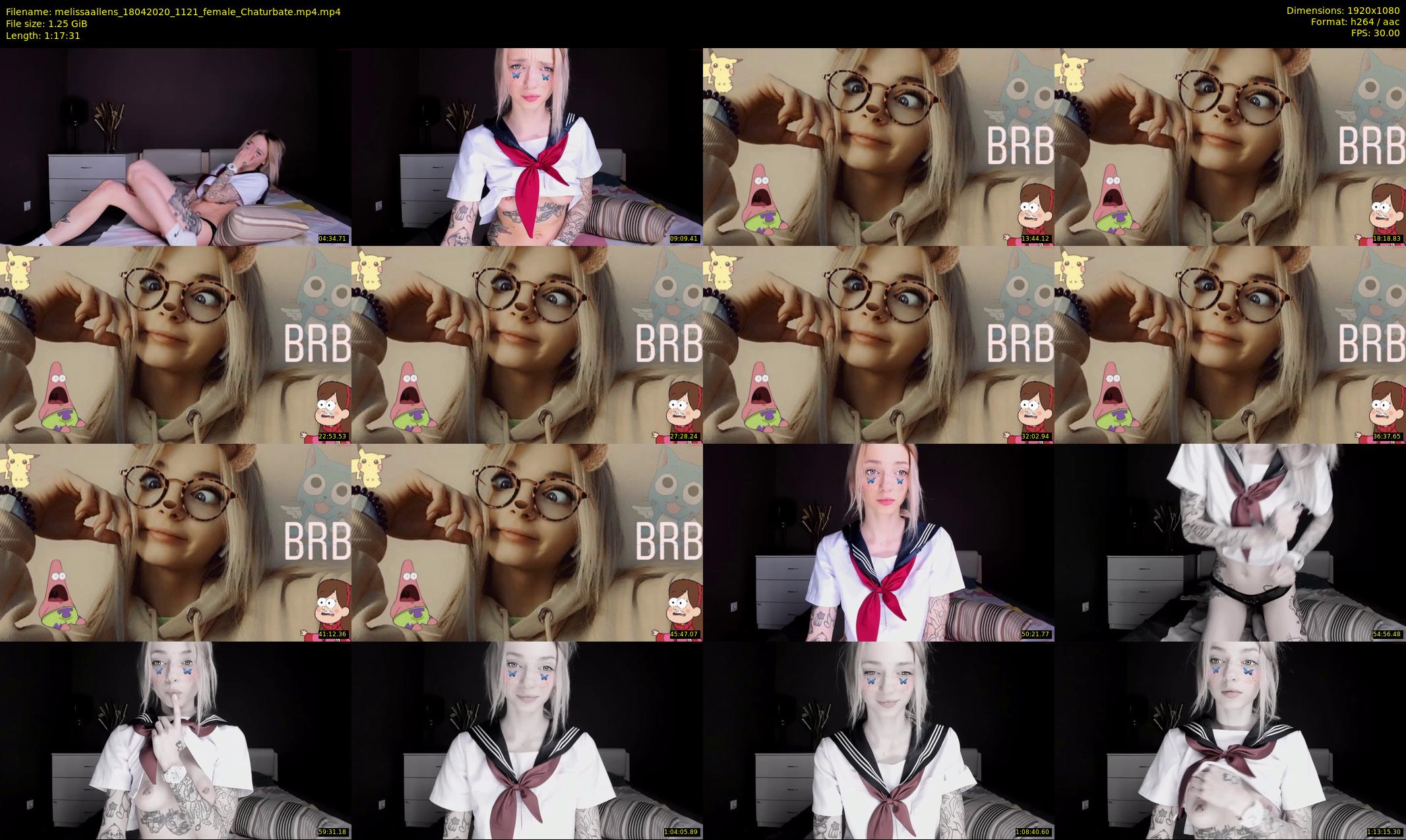 melissaallens — 78 minute Chaturbate female cam show recording, 1080p, Apr 18, 2020