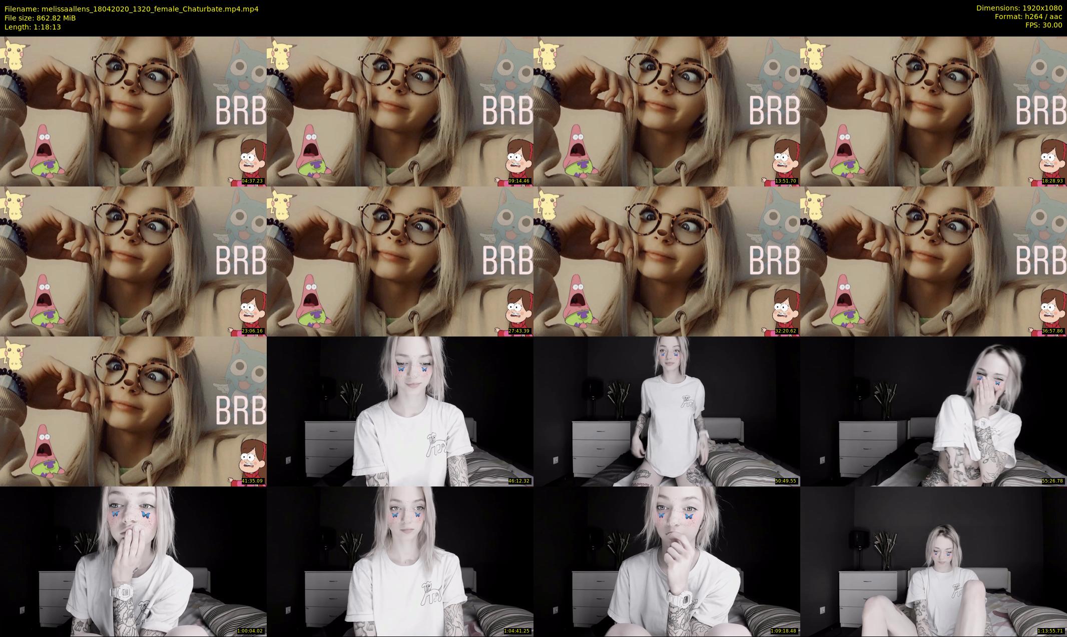 melissaallens — 79 minute Chaturbate female cam show recording, 1080p, Apr 18, 2020