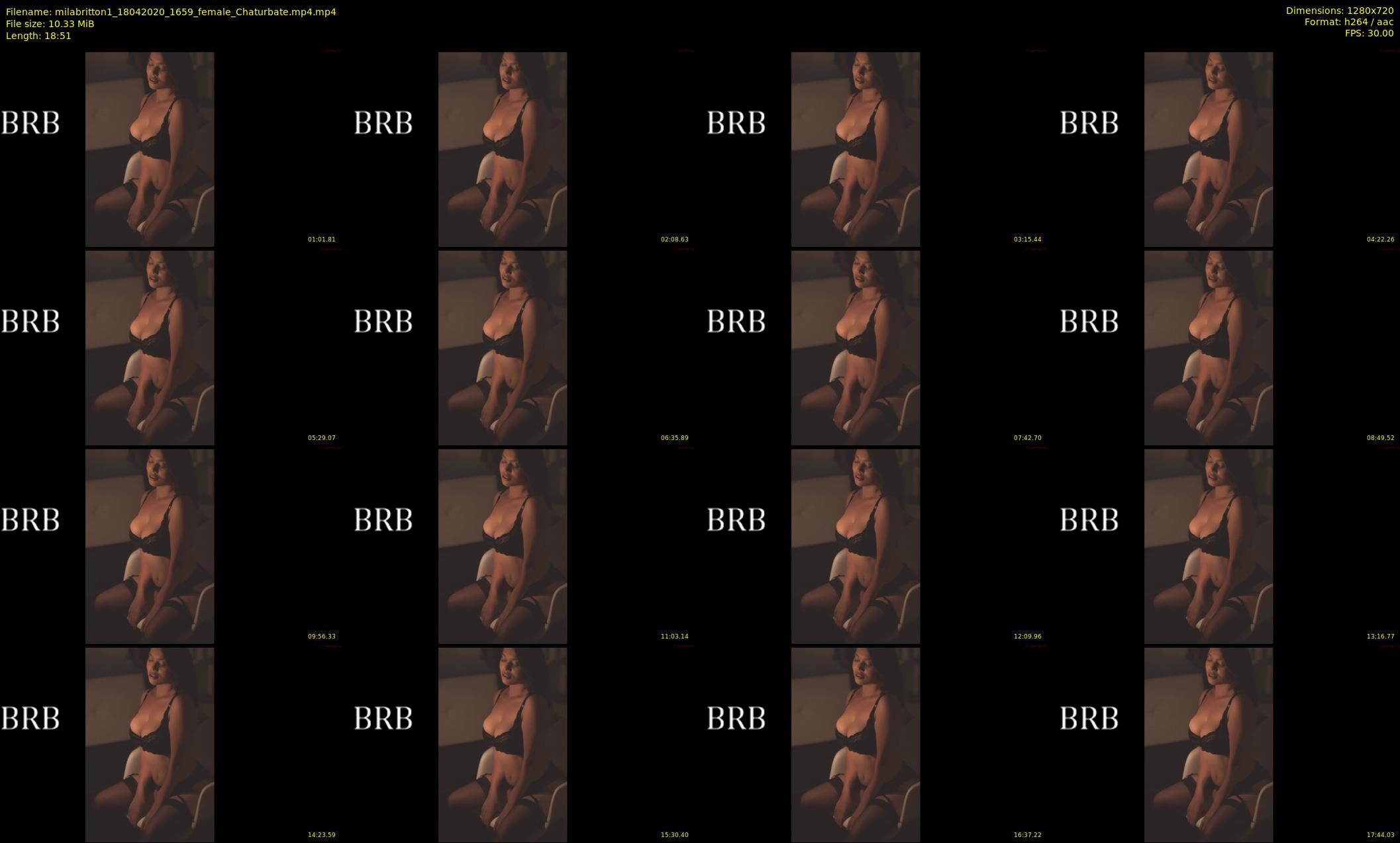 milabritton1 — 19 minute Chaturbate female cam show recording, 720p, Apr 18, 2020