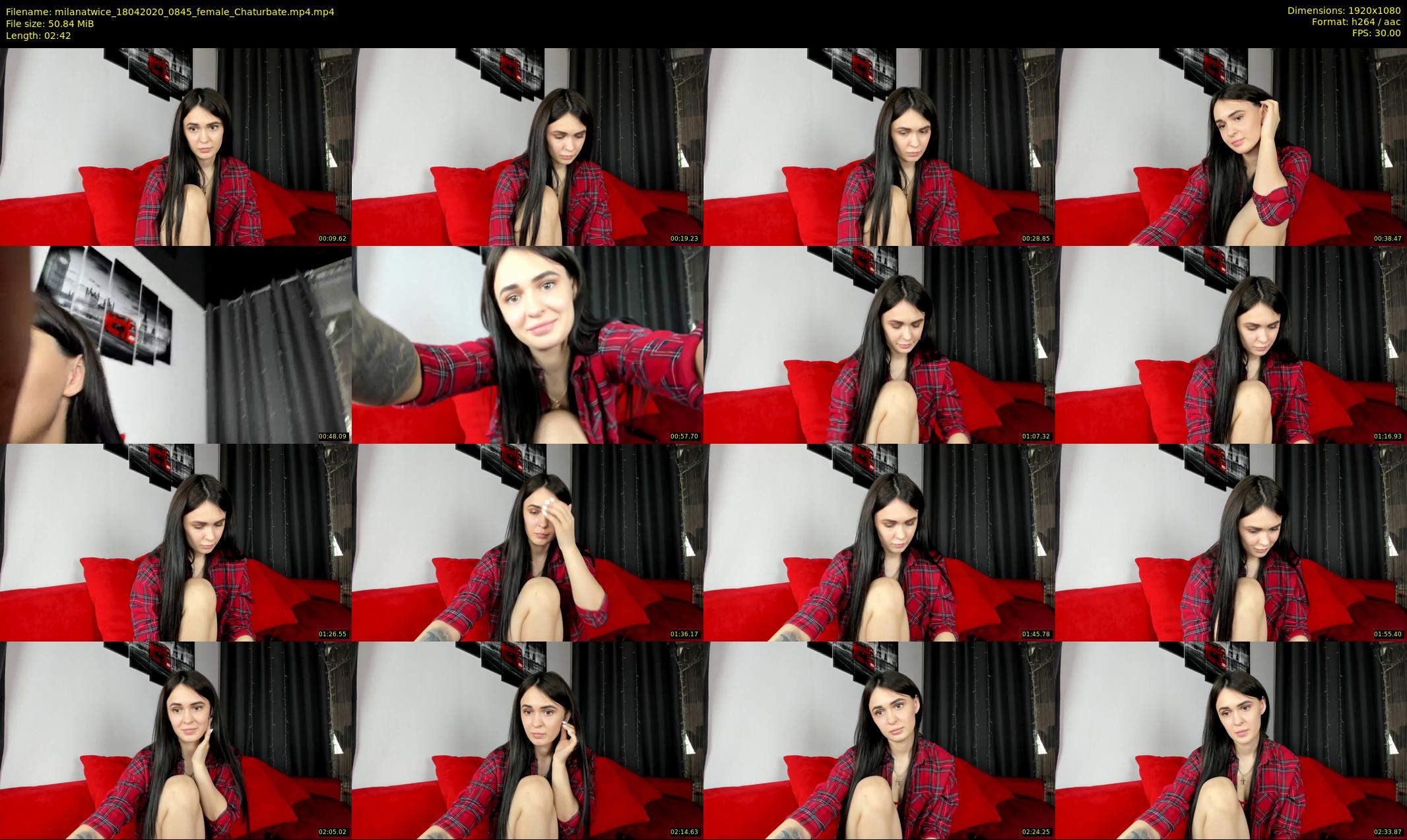 milanatwice — 3 minute Chaturbate female cam show recording, 1080p, Apr 18, 2020