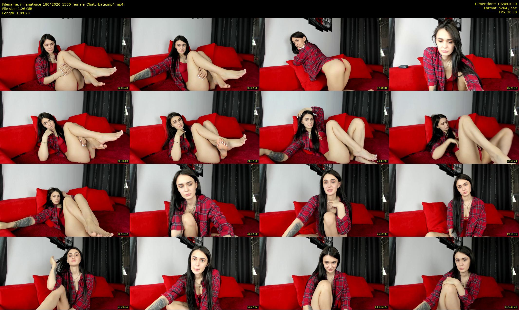 milanatwice — 70 minute Chaturbate female cam show recording, 1080p, Apr 18, 2020