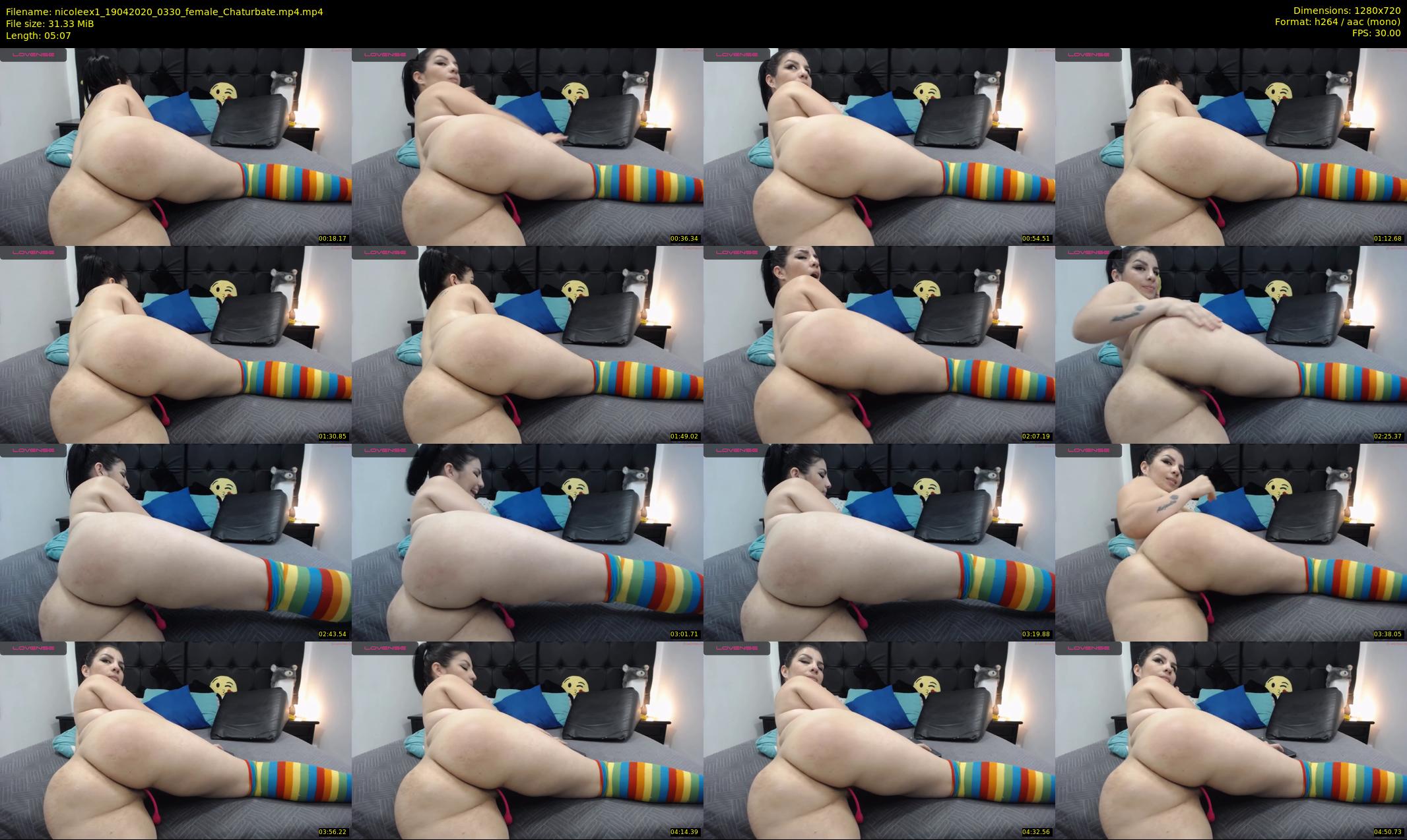 nicoleex1 — 6 minute Chaturbate female cam show recording, 720p, Apr 19, 2020