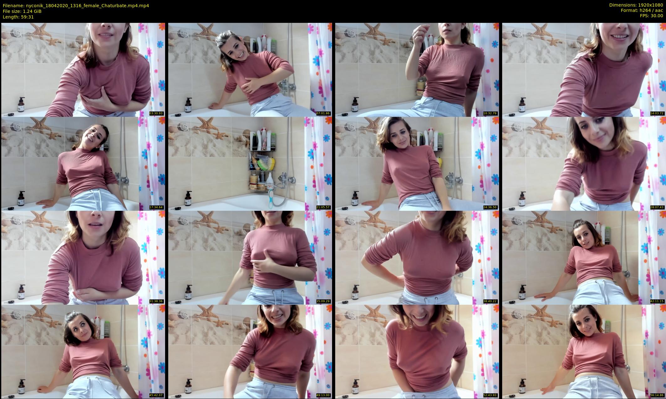 nyconik — 60 minute Chaturbate female cam show recording, 1080p, Apr 18, 2020
