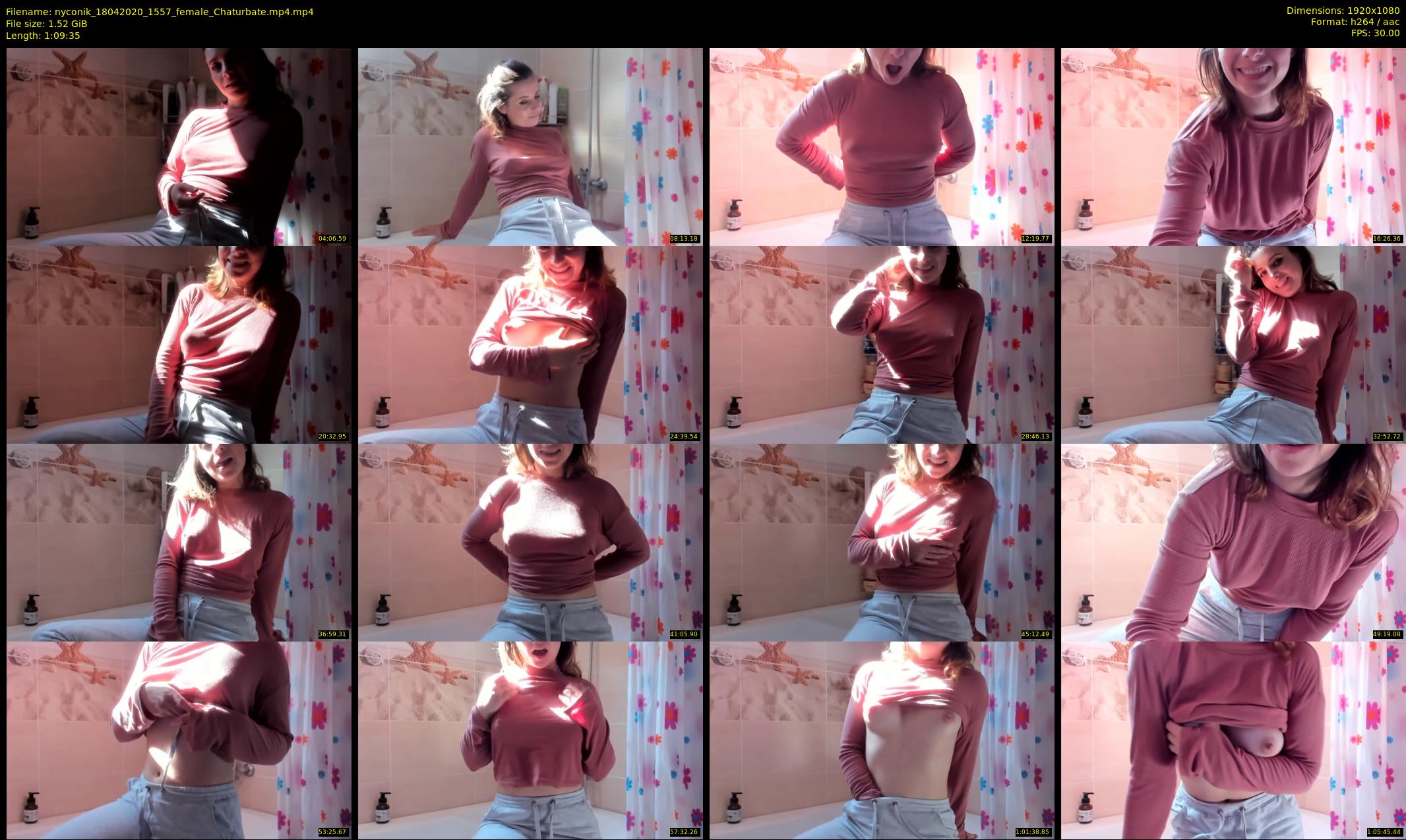 nyconik — 70 minute Chaturbate female cam show recording, 1080p, Apr 18, 2020
