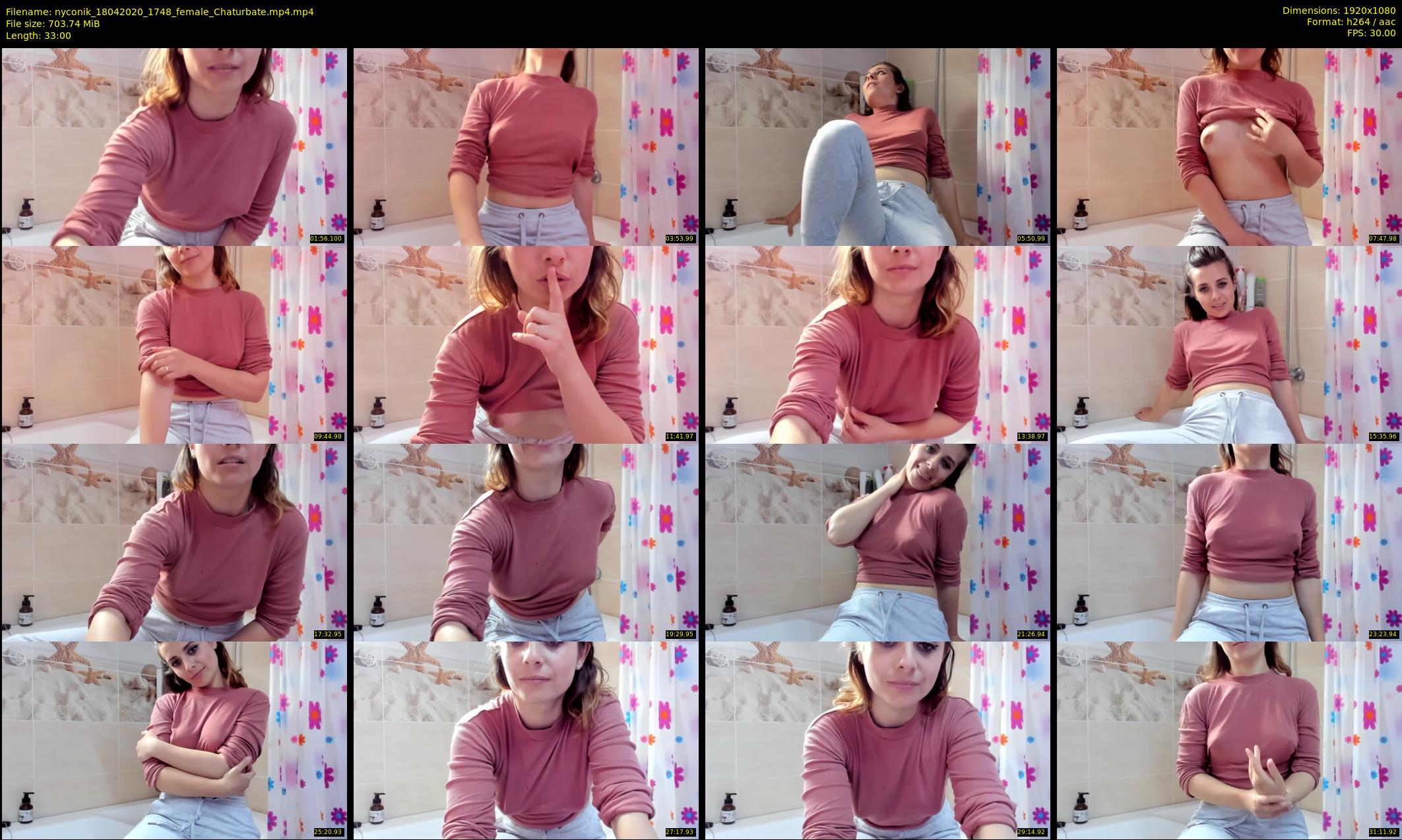 nyconik — 33 minute Chaturbate female cam show recording, 1080p, Apr 18, 2020