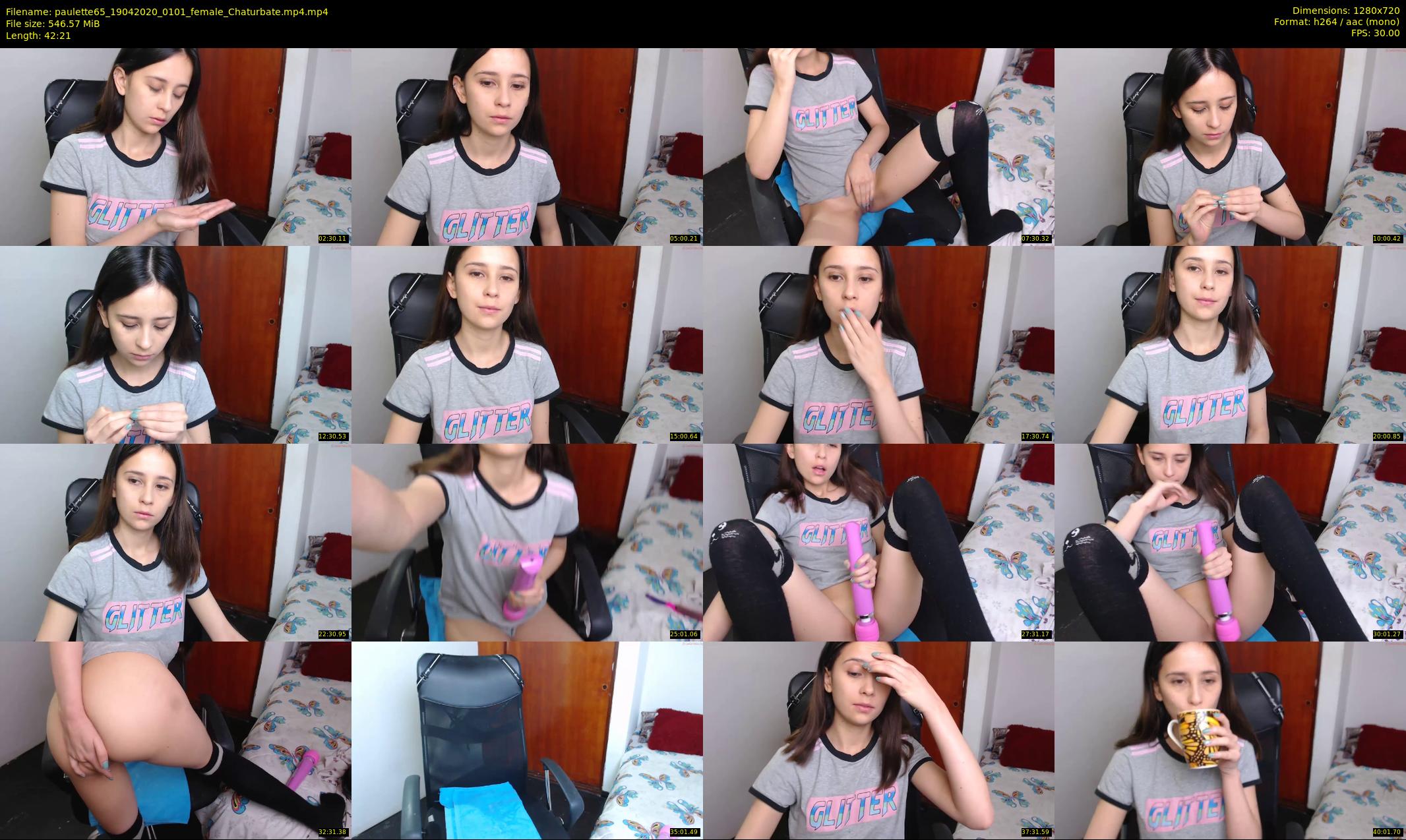 paulette65 — 43 minute Chaturbate female cam show recording, 720p, Apr 19, 2020