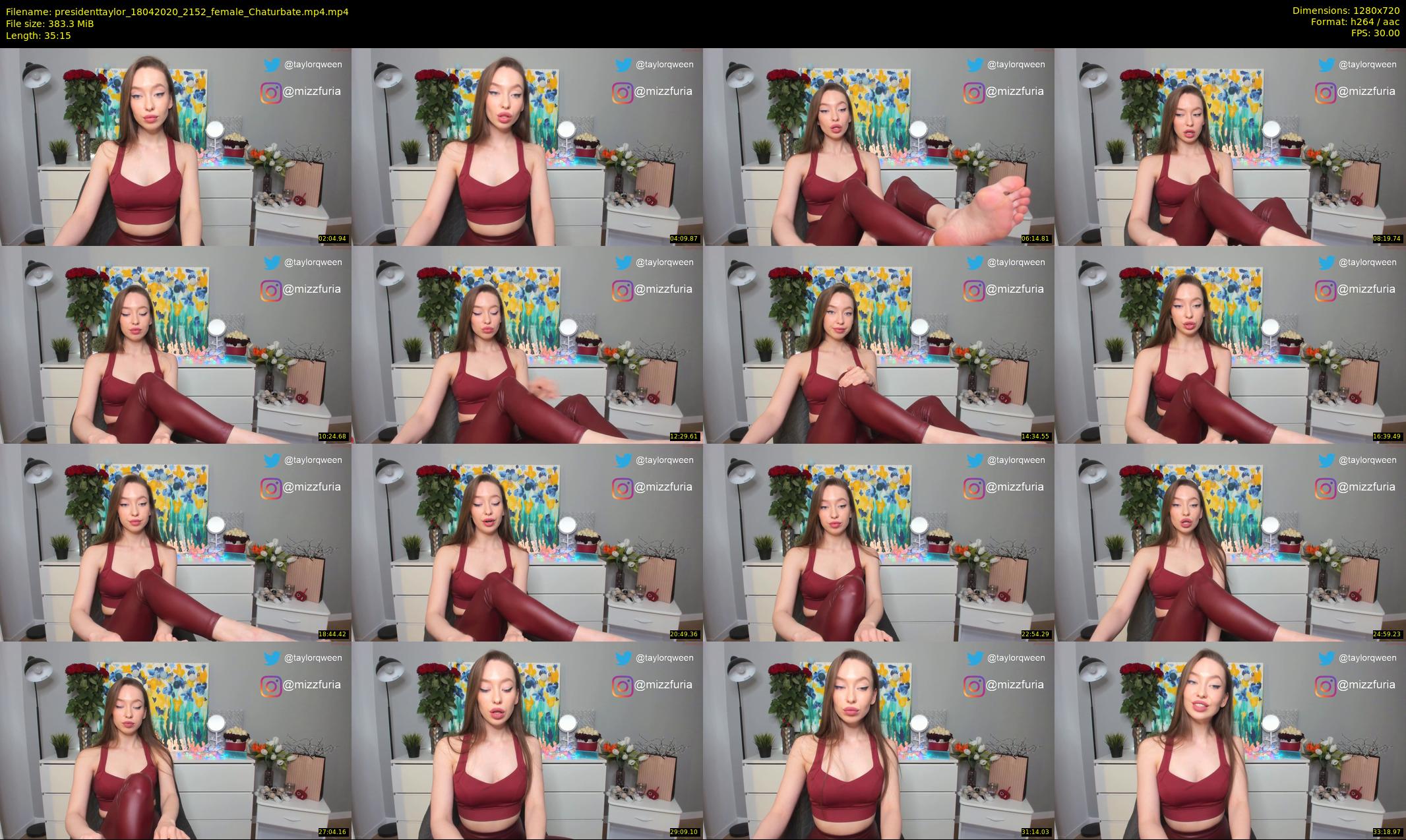 presidenttaylor — 36 minute Chaturbate female cam show recording, 720p, Apr 18, 2020