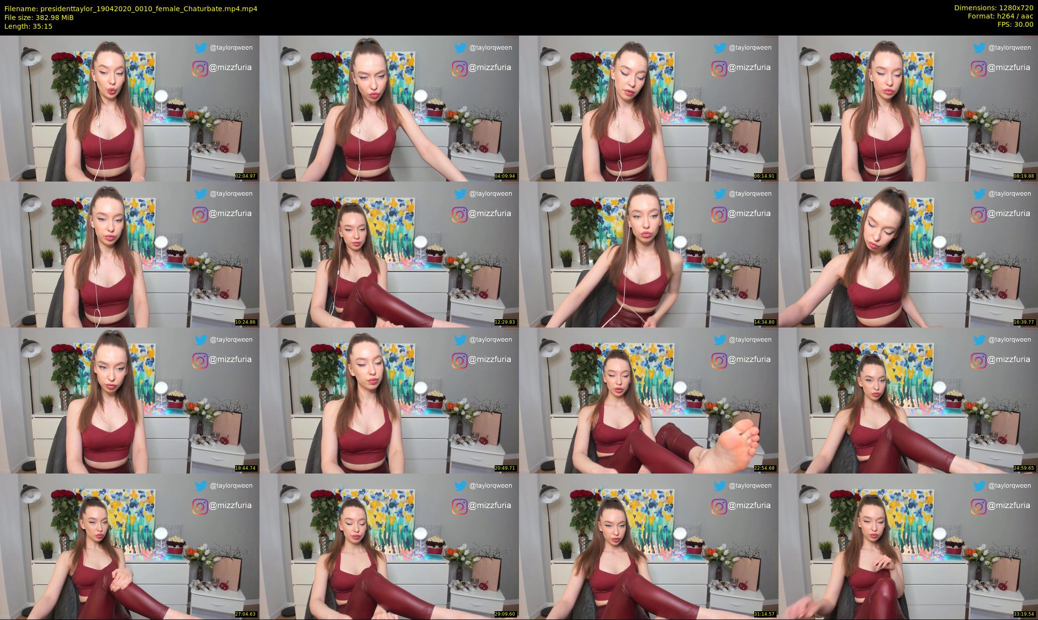 presidenttaylor — 36 minute Chaturbate female cam show recording, 720p, Apr 19, 2020