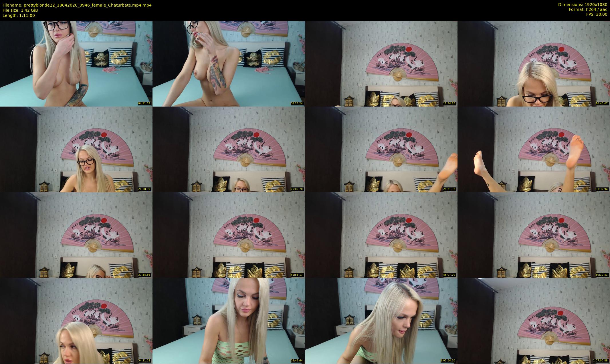prettyblonde22 — 71 minute Chaturbate female cam show recording, 1080p, Apr 18, 2020