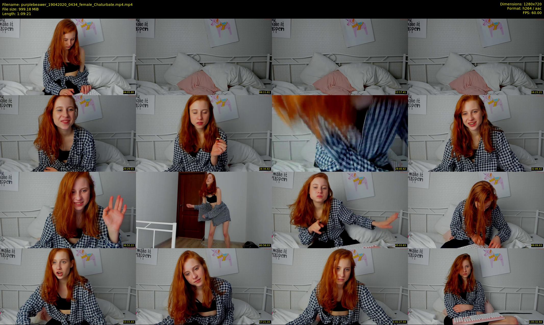 purplebeawer — 70 minute Chaturbate female cam show recording, 720p, Apr 19, 2020