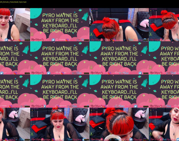 pyrowayne — 54 minute Chaturbate female cam show recording, 720p, Apr 19, 2020