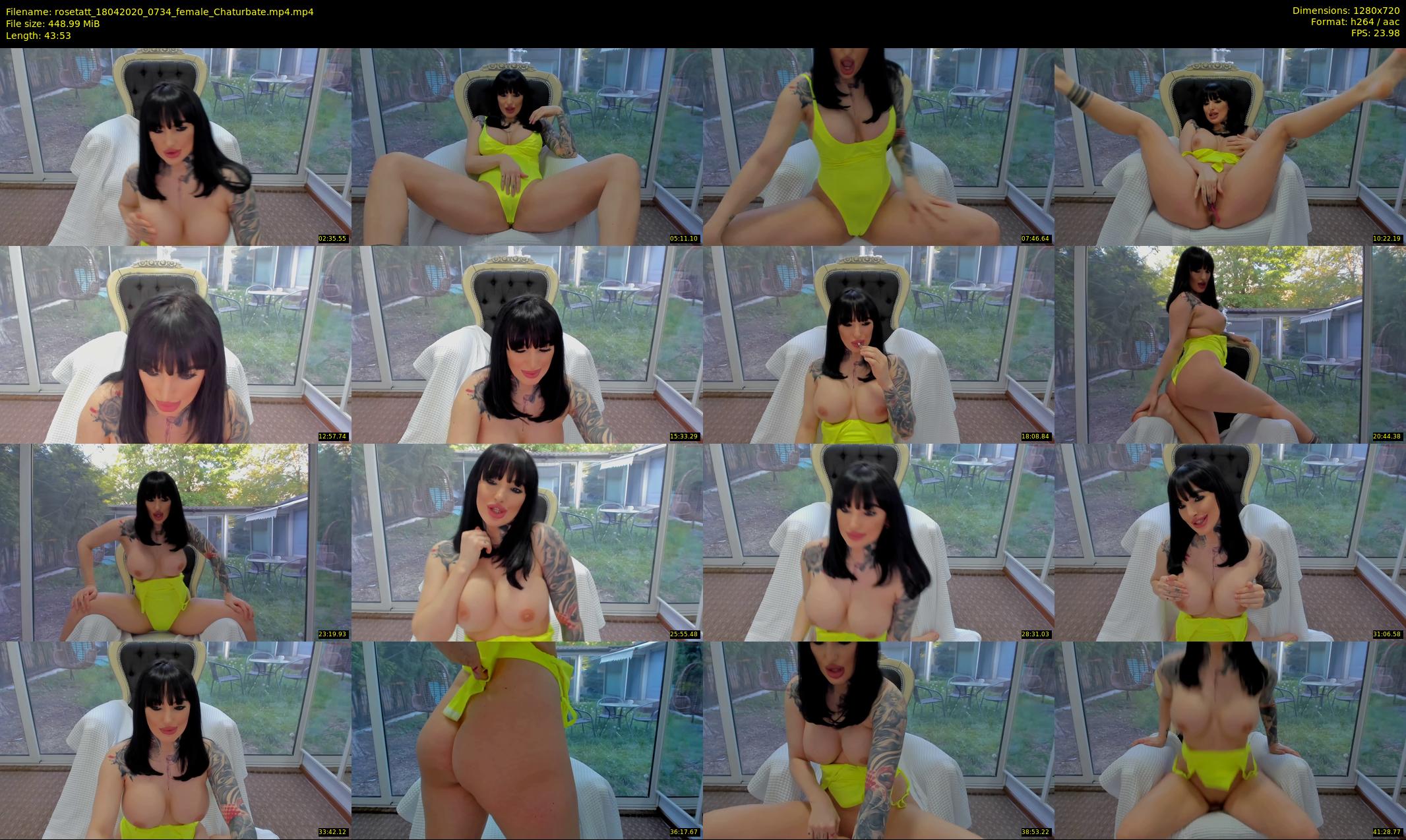 rosetatt — 44 minute Chaturbate female cam show recording, 720p, Apr 18, 2020