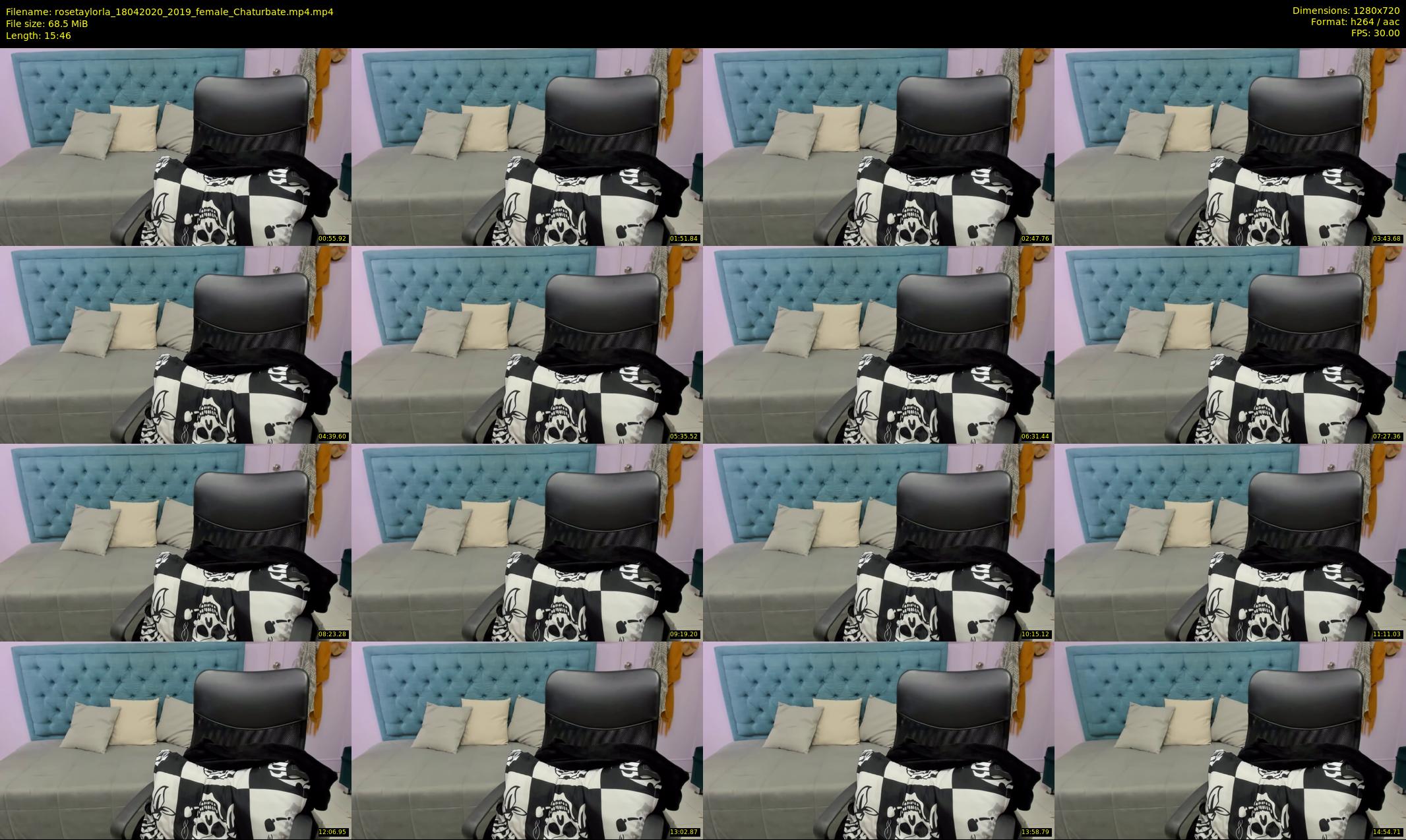 rosetaylorla — 16 minute Chaturbate female cam show recording, 720p, Apr 18, 2020