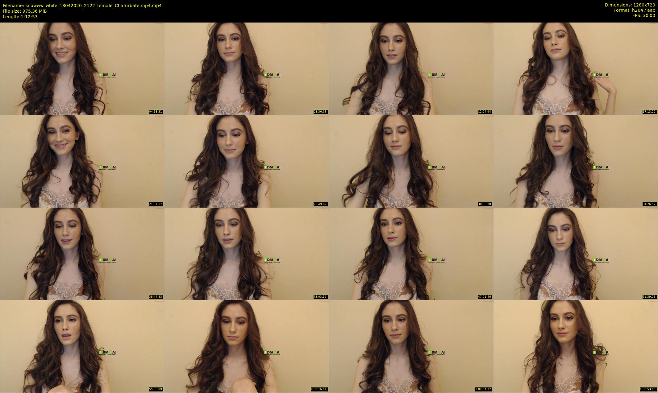 snowww_white — 73 minute Chaturbate female cam show recording, 720p, Apr 18, 2020