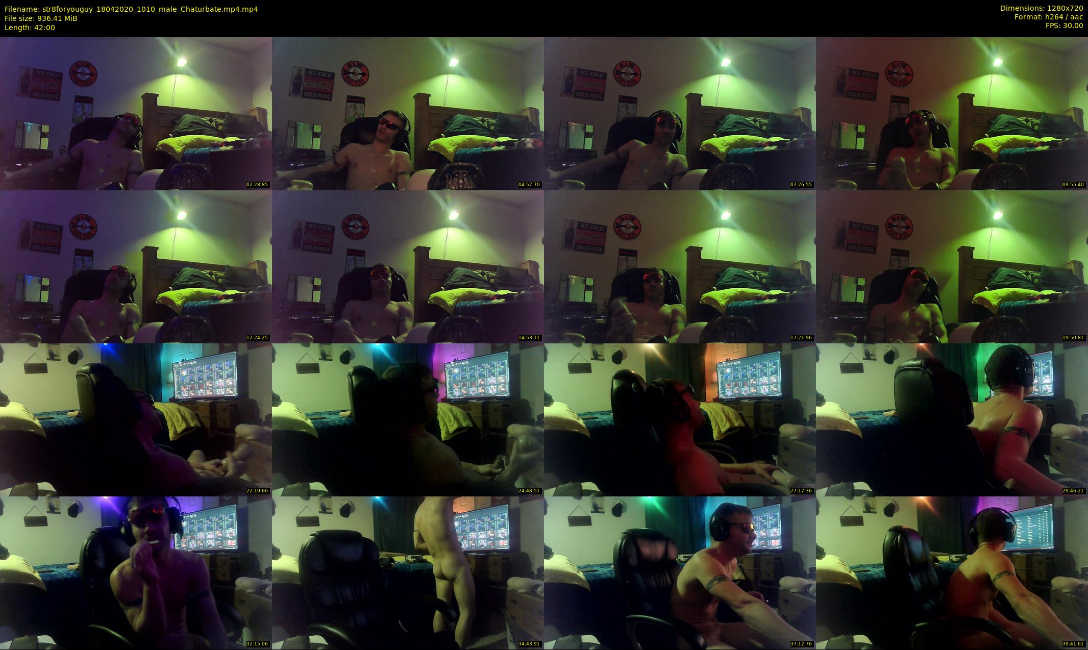 str8foryouguy — 42 minute Chaturbate male cam show recording, 720p, Apr 18, 2020