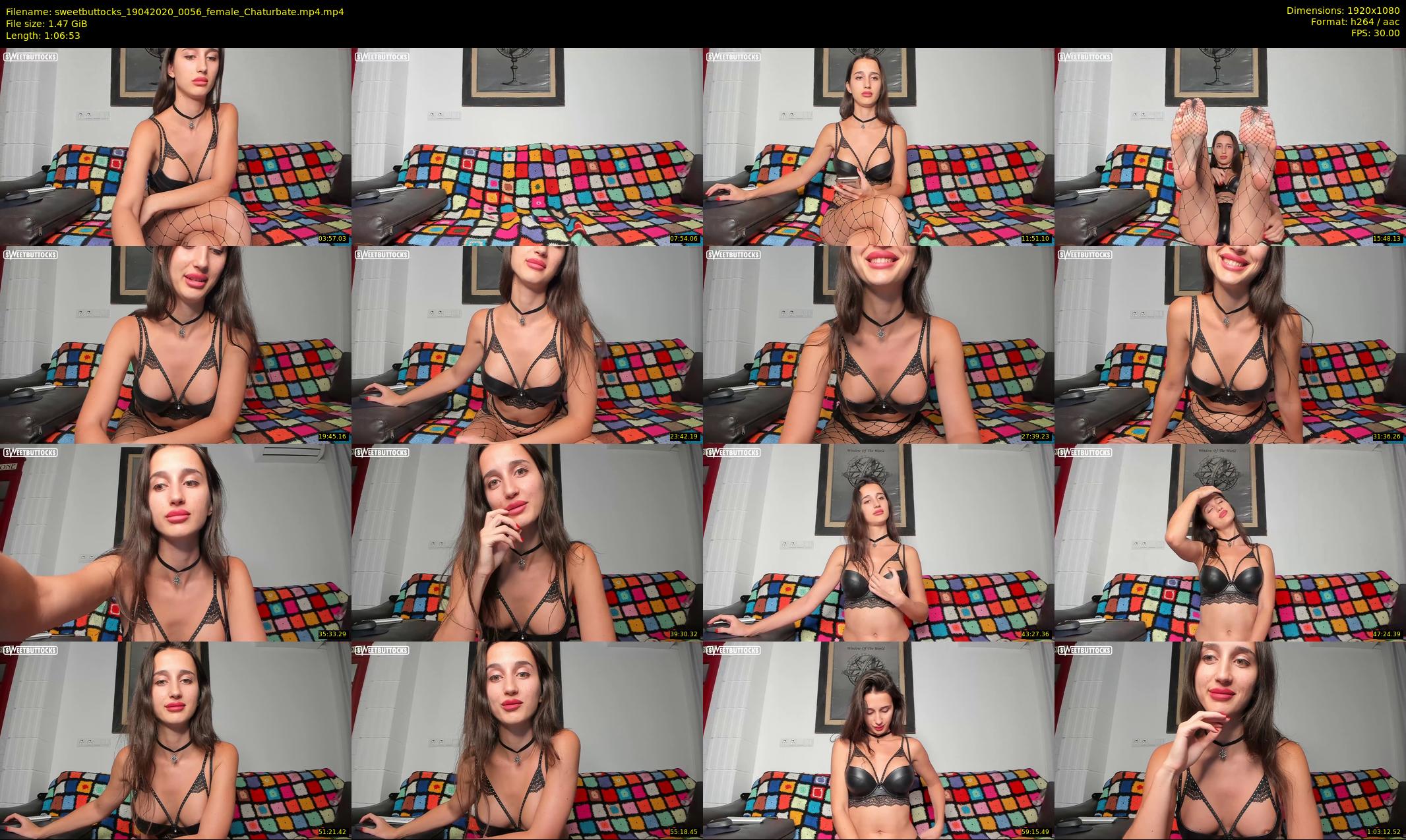 sweetbuttocks — 67 minute Chaturbate female cam show recording, 1080p, Apr 19, 2020