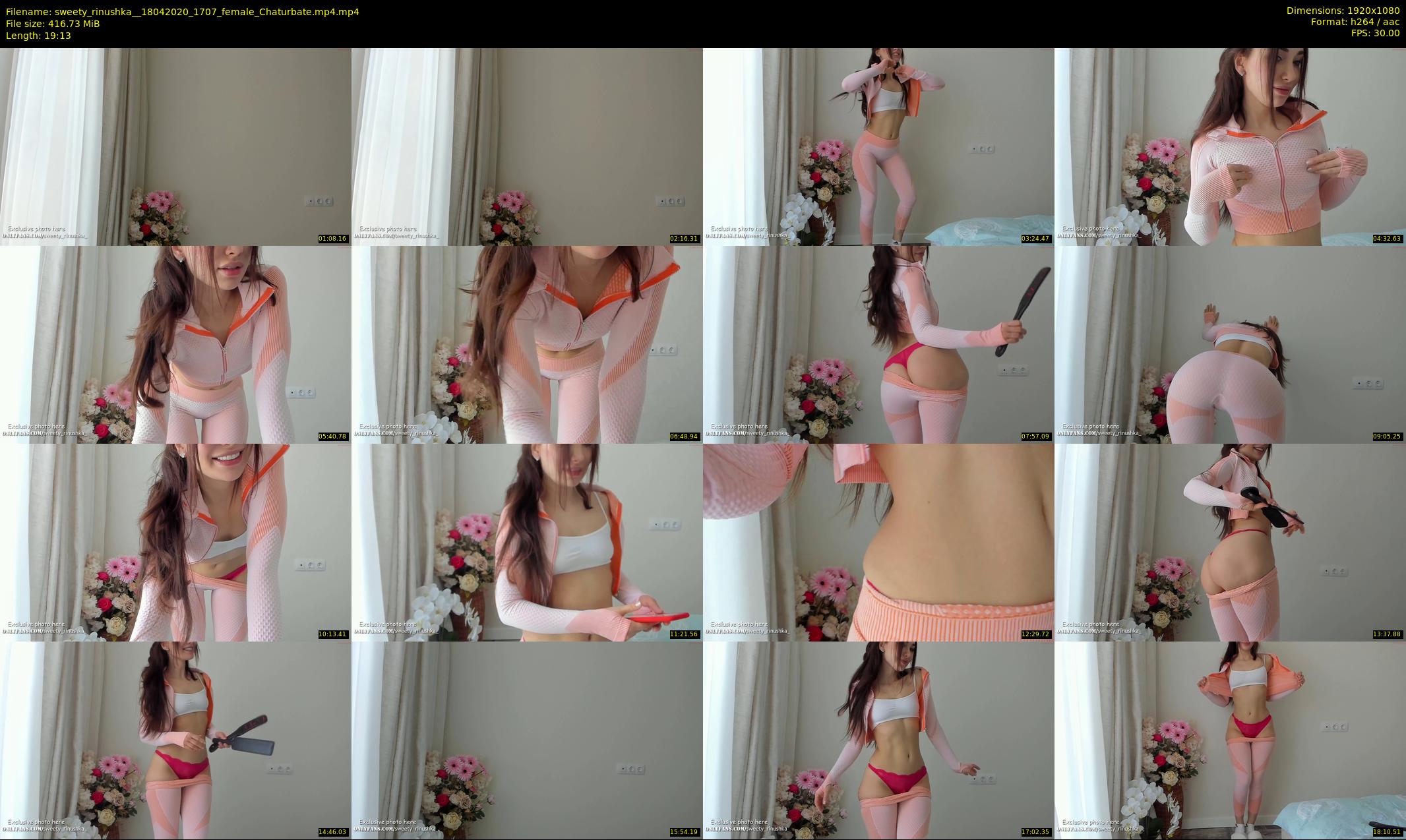 sweety_rinushka_ — 20 minute Chaturbate female cam show recording, 1080p, Apr 18, 2020