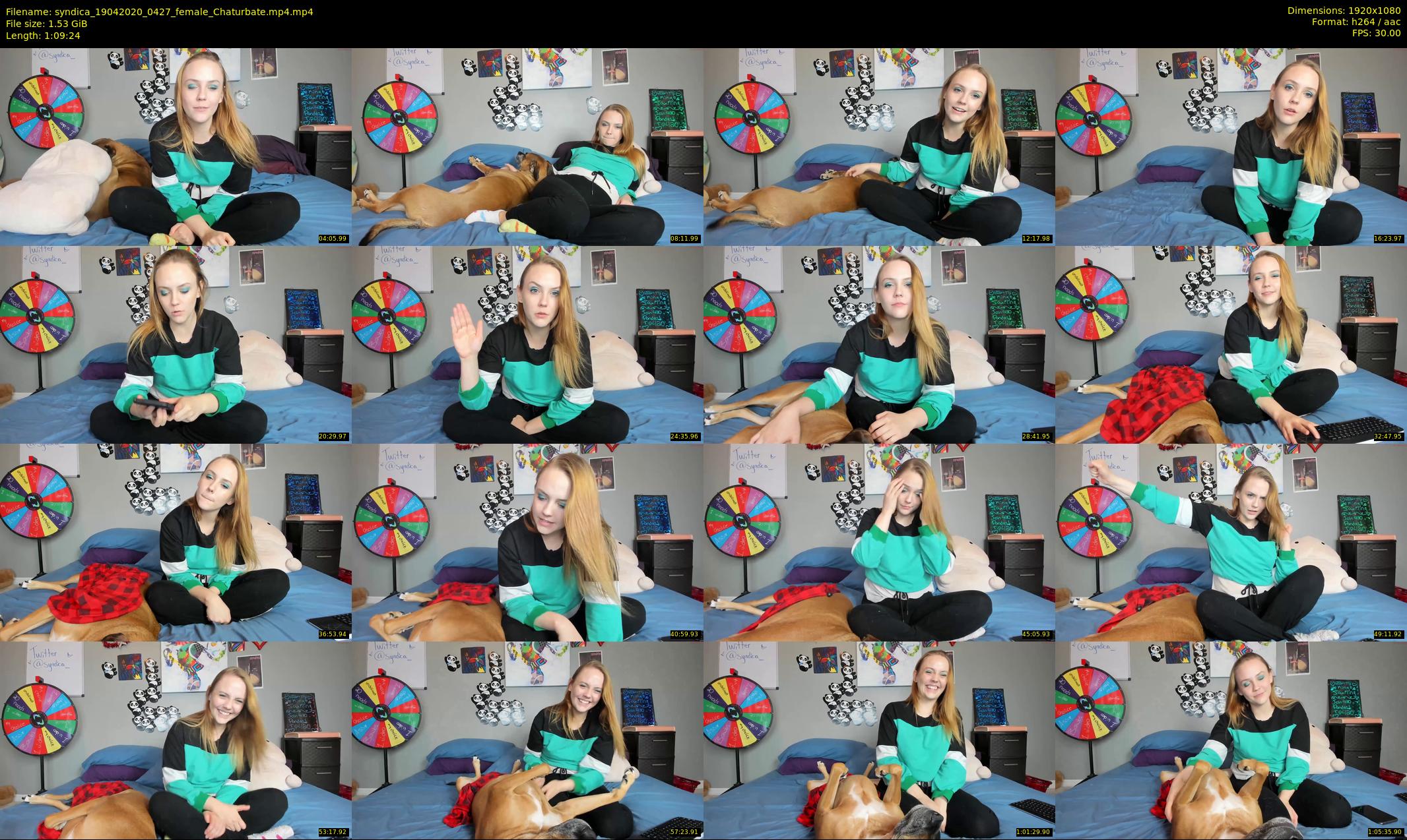 syndica — 70 minute Chaturbate female cam show recording, 1080p, Apr 19, 2020