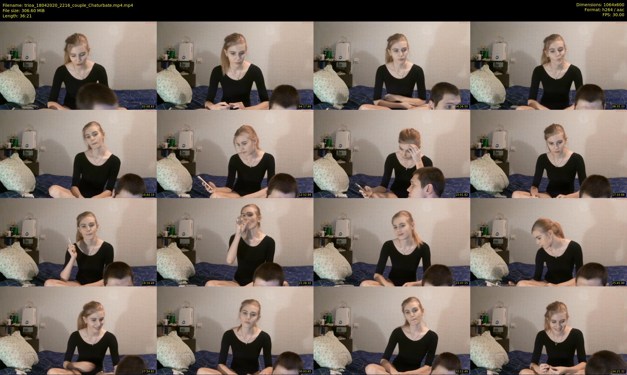 trioa — 37 minute Chaturbate couple cam show recording, 480p, Apr 18, 2020