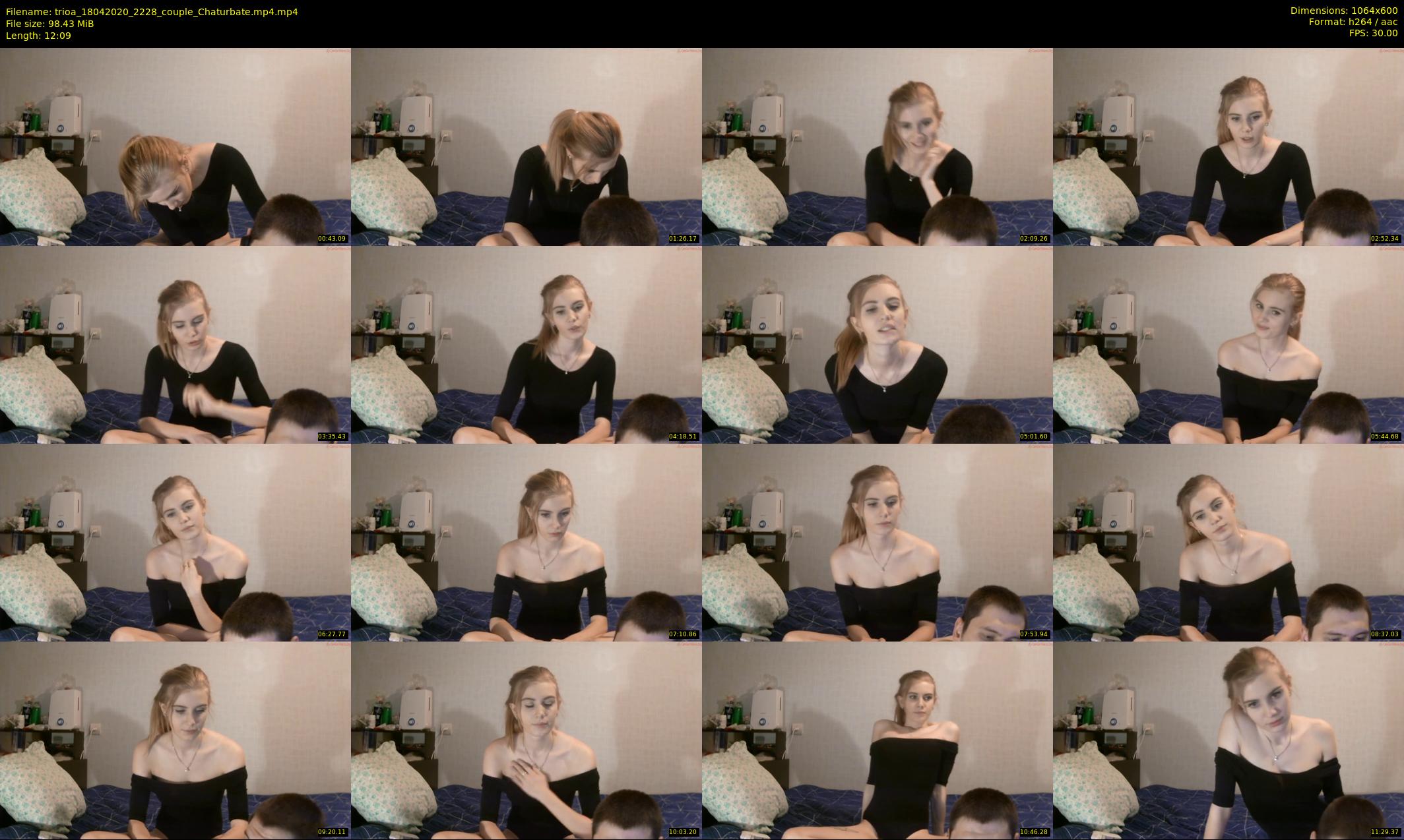 trioa — 13 minute Chaturbate couple cam show recording, 480p, Apr 18, 2020